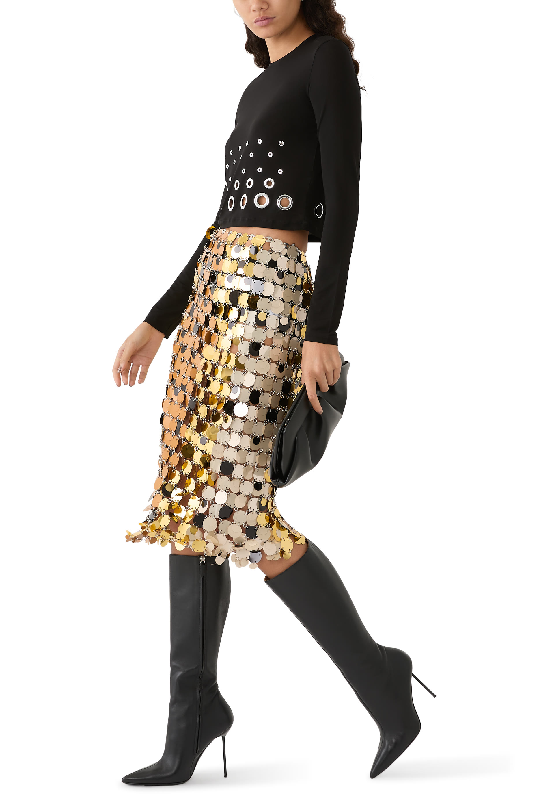 بلوزة قصيرة بأكمام طويلة جريسيه سكوند سكين