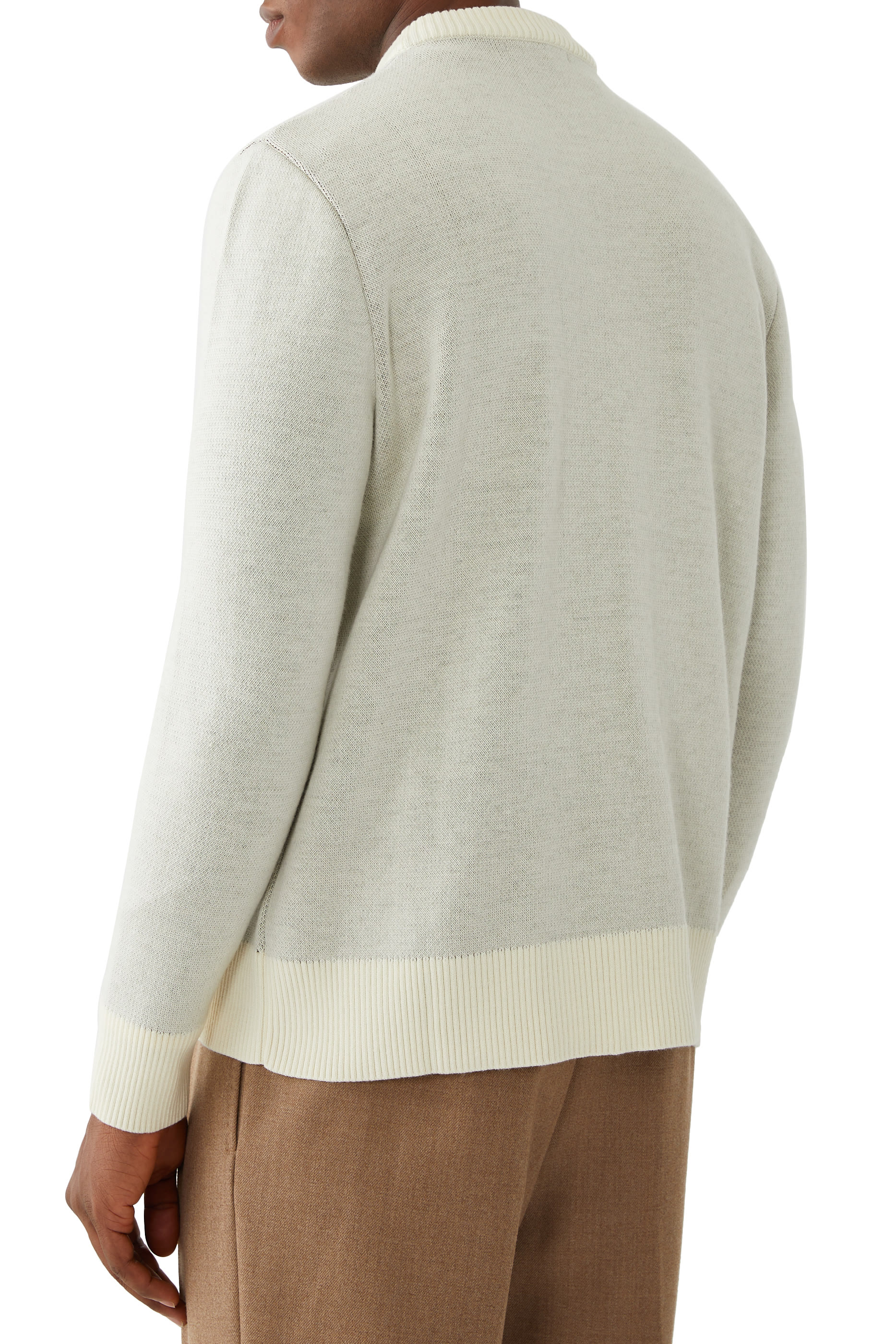 سويت شيرت بياقة ضيقة بطبعة كلب