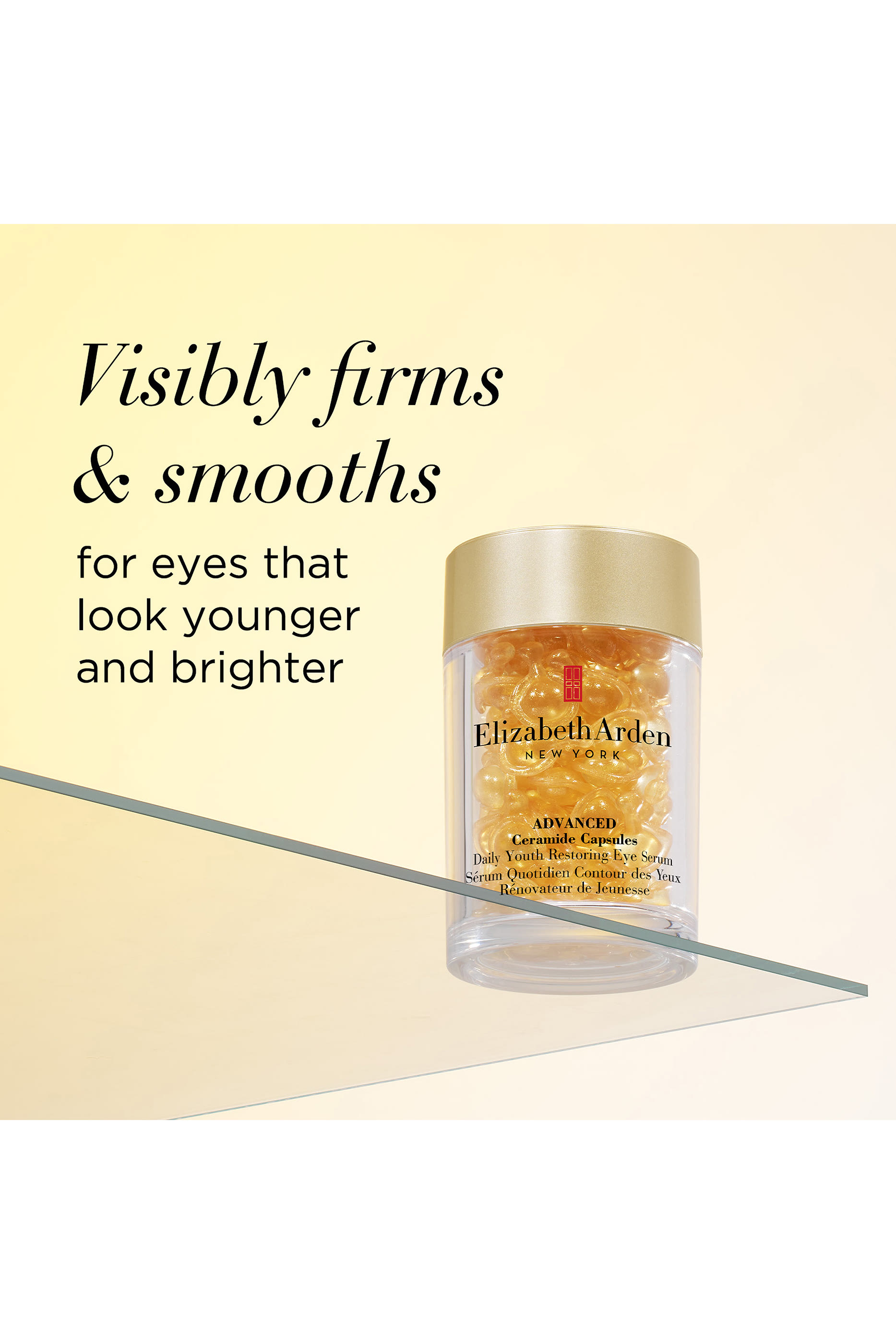 كبسولات سيراميد متطورة بسيروم يومي لاستعادة شباب بشرة العين، 60 كبسولة