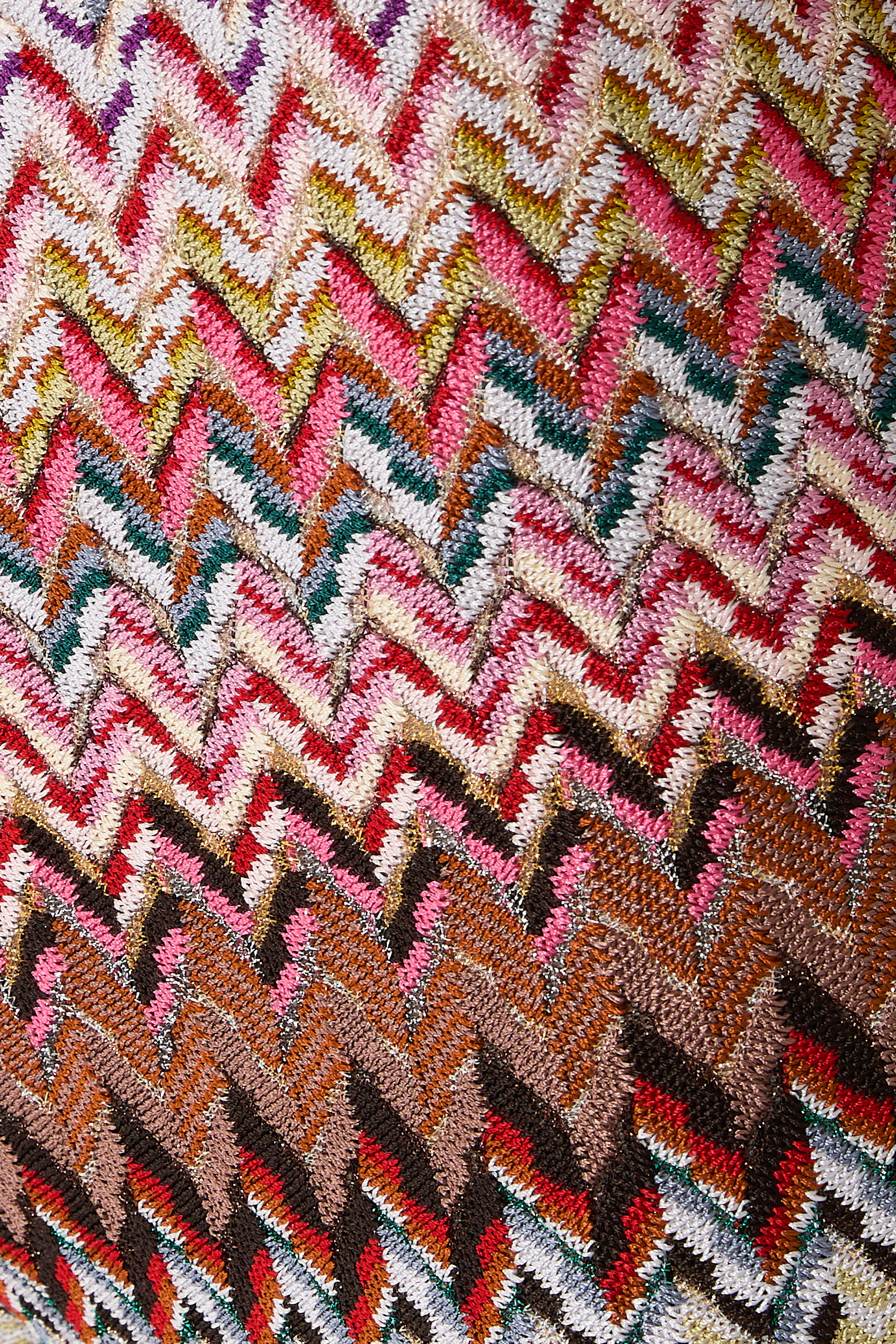 بنطال بقصة ساق واسعة ونقشة خطوط متعرجة