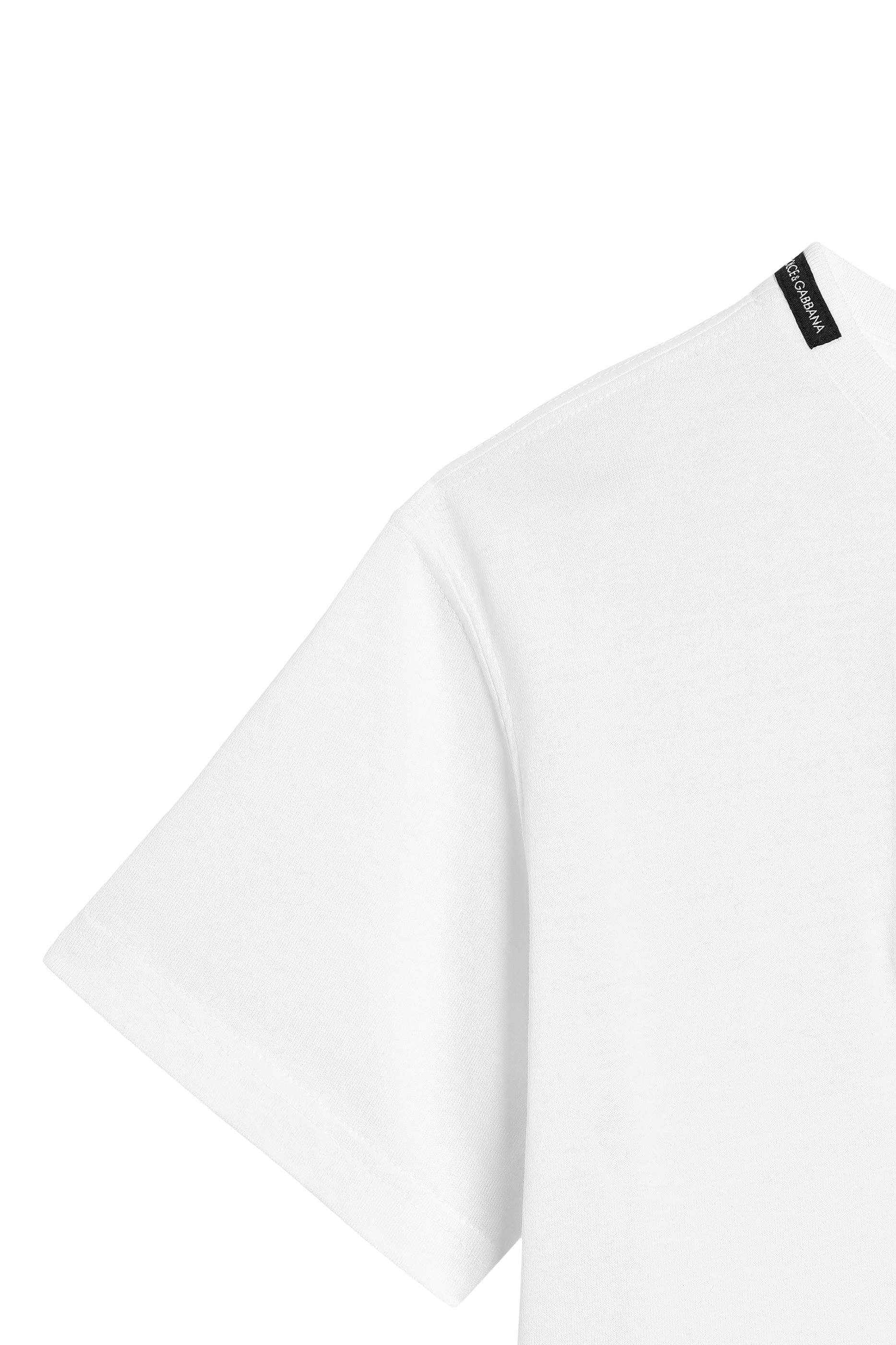 تيشيرت بنقشة مايوليكا بتصميم شعار الماركة للأطفال