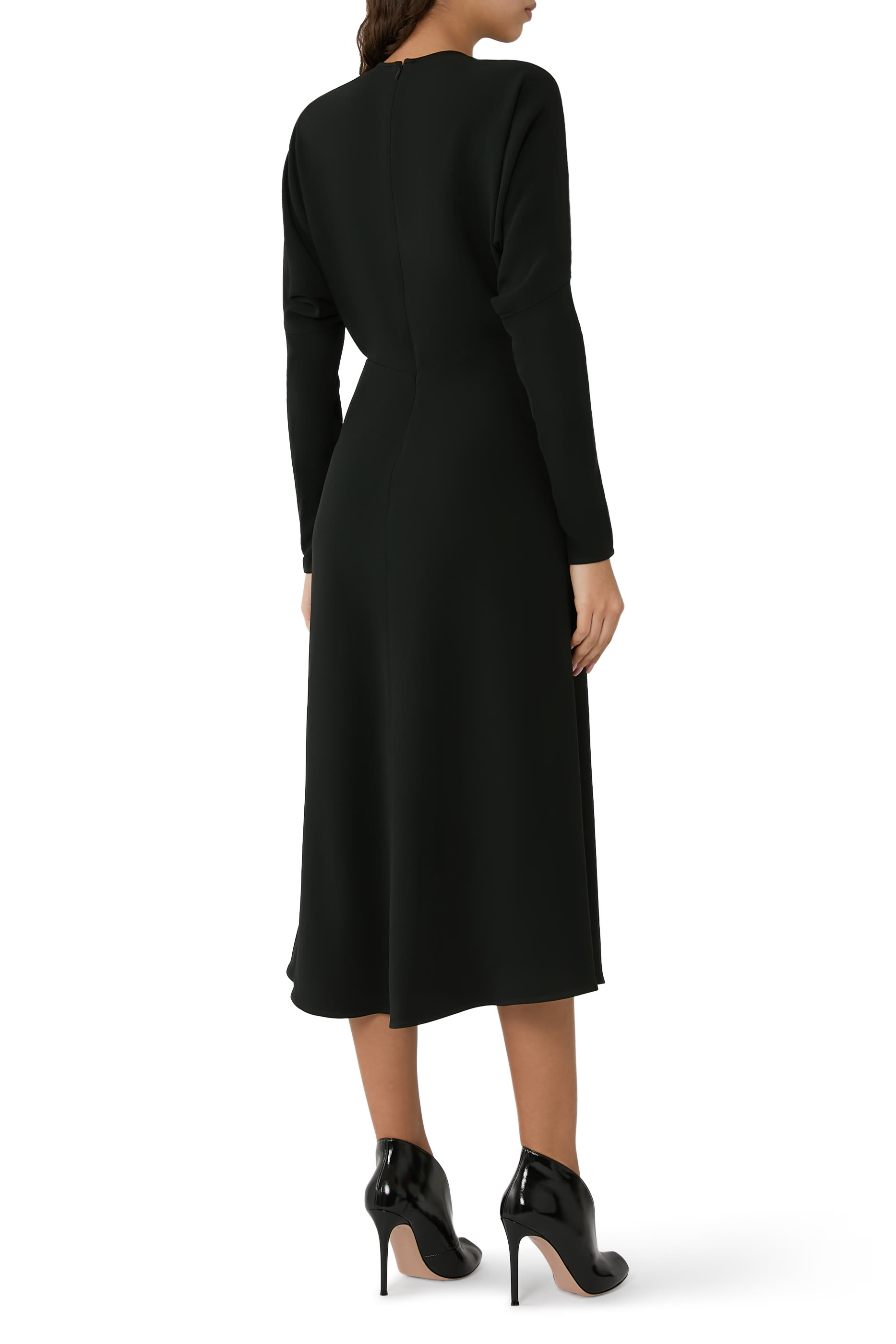 فستان دولمان متوسط الطول