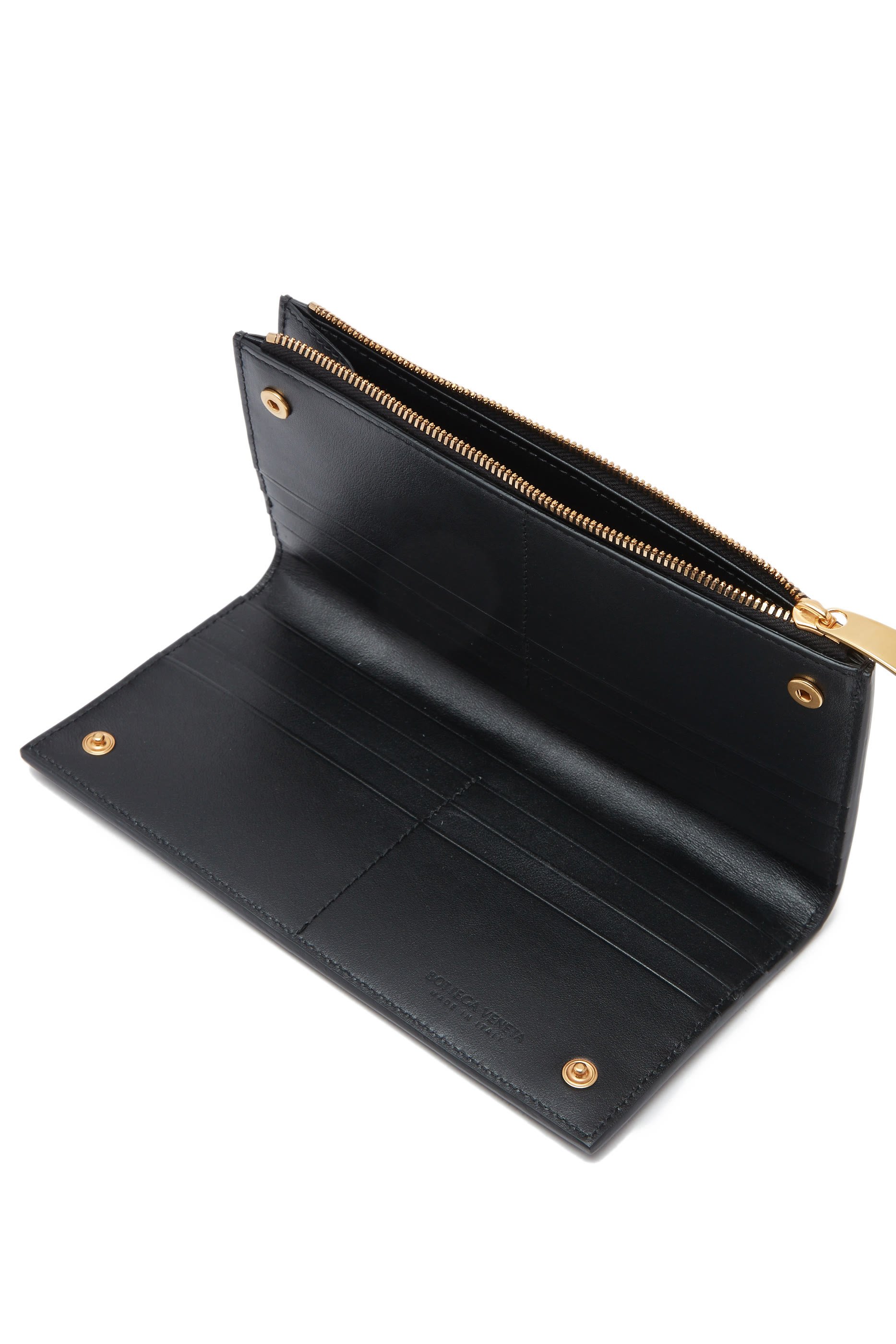 محفظة كاسيت كبيرة بتصميم ثائي الطي بسحاب