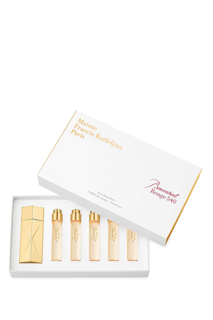 مجموعة عطر باكارات روج 540 بحجم مناسب للسفر، 5 × 11 ملل