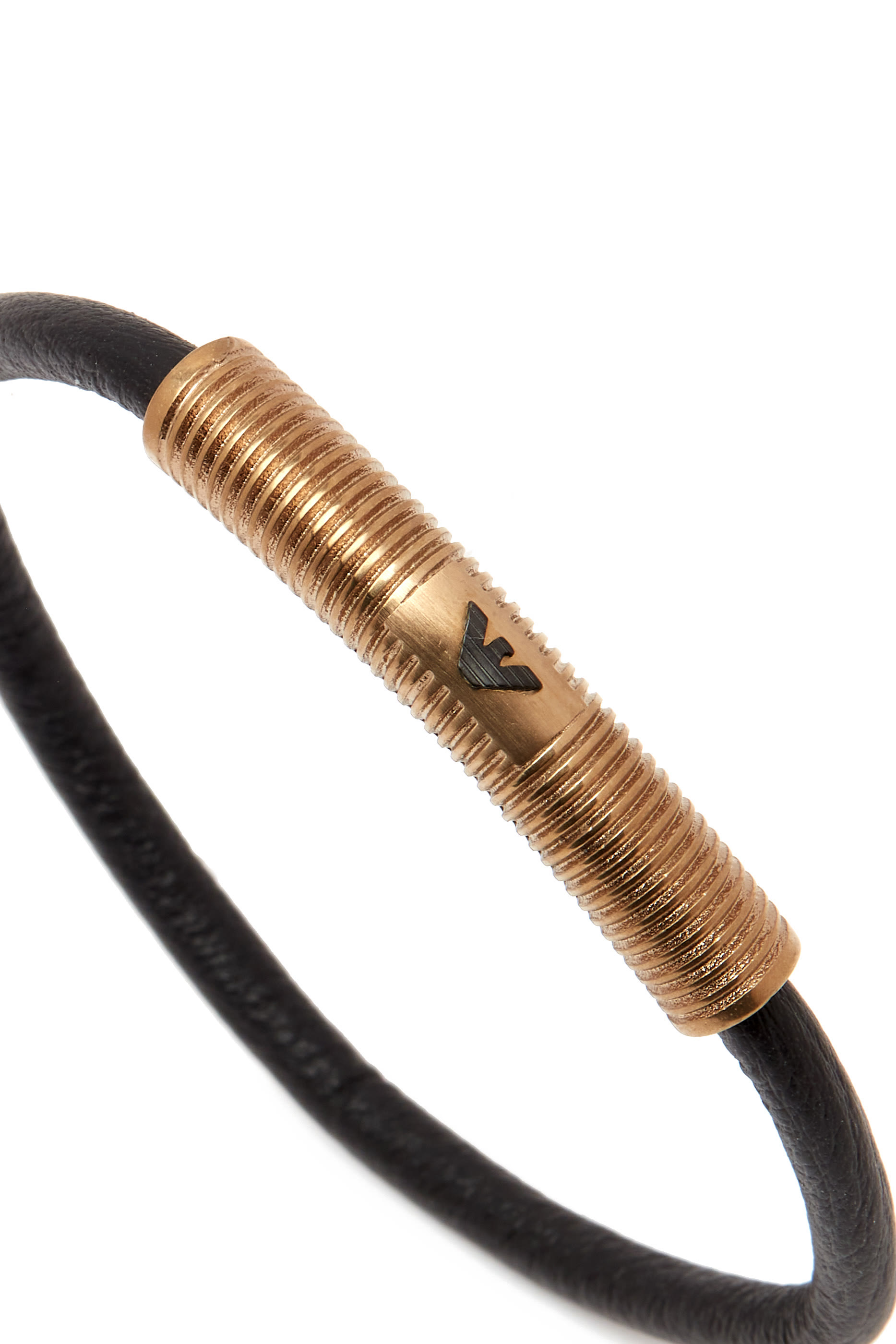 سوار بشعار الماركة ستانلس ستيل وجلد