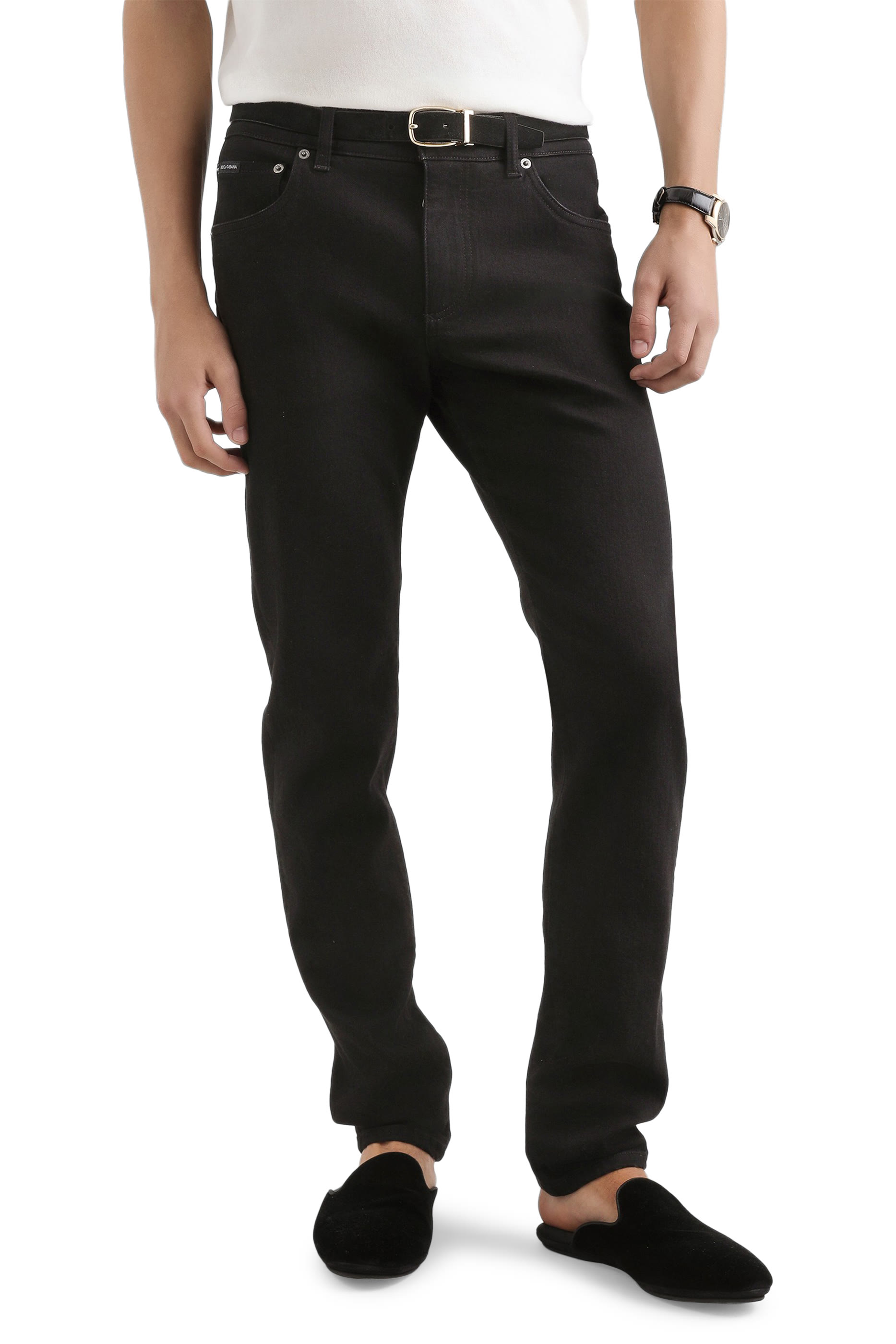 بنطال جينز إسنشال بقصة ضيقة خامة مطاطية