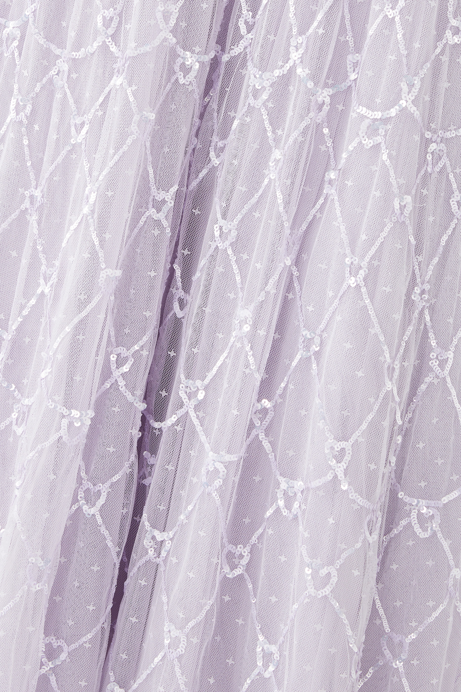 فستان سهرة هارت لاتيس بطول الكاحل