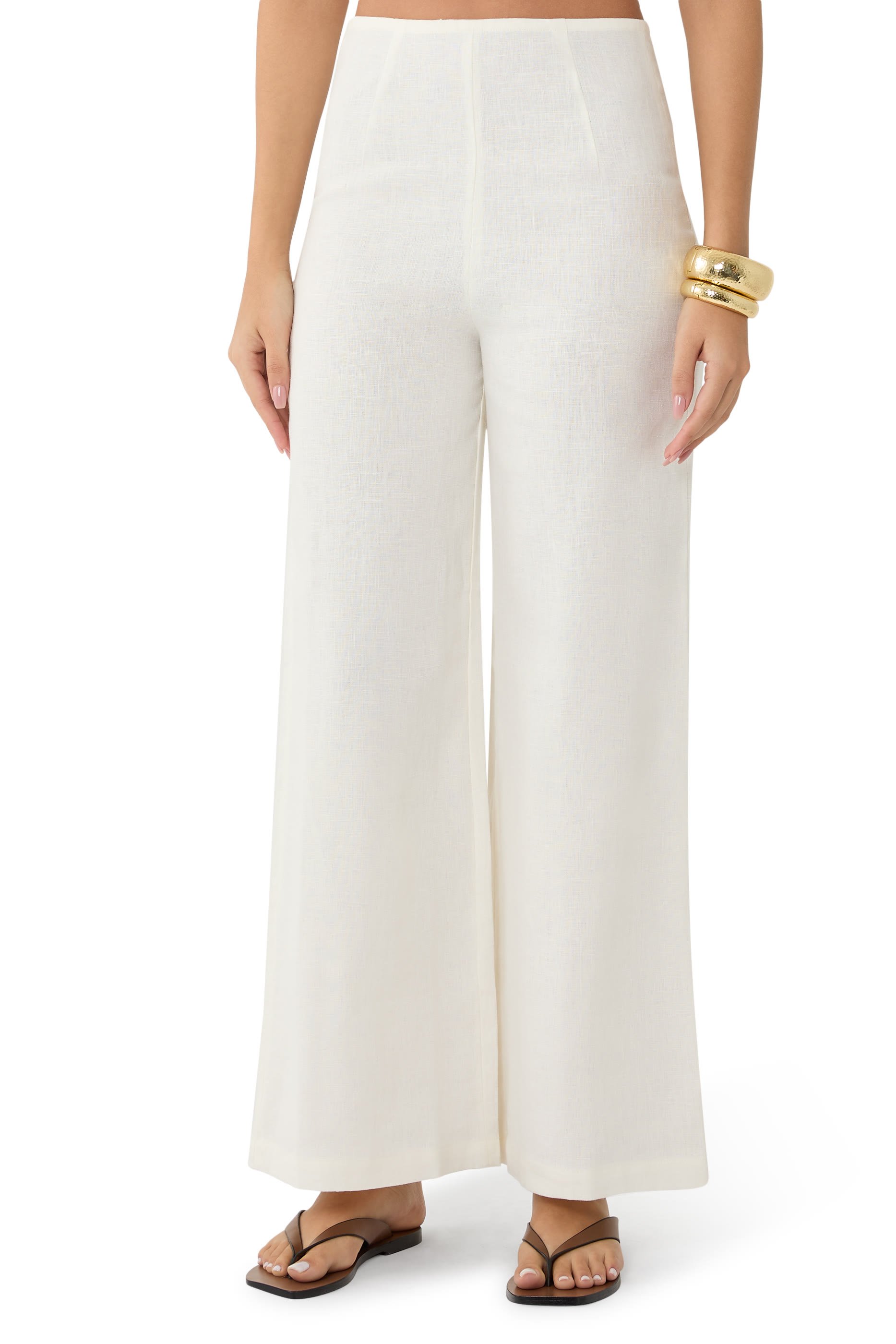 بنطال سينا ​​كتان