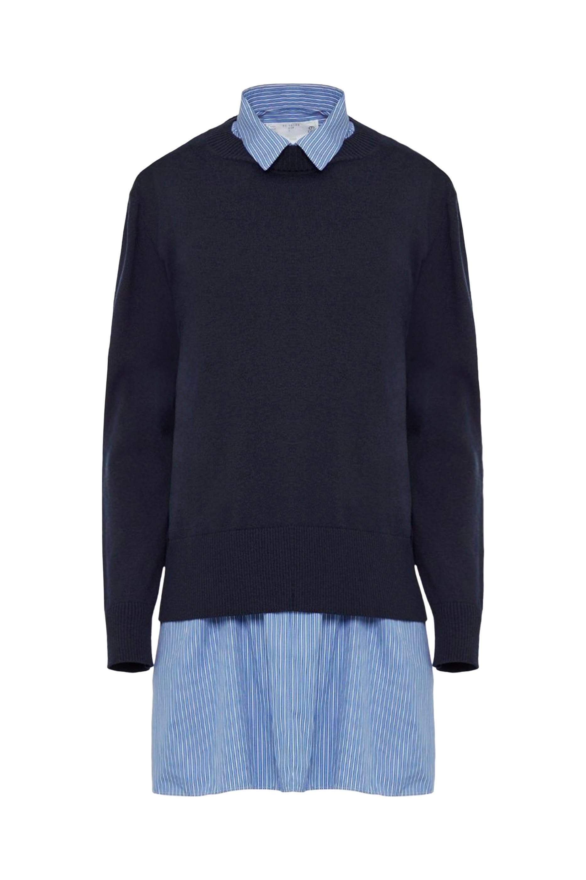 Hybrid Cotton Knit Shirt Dress