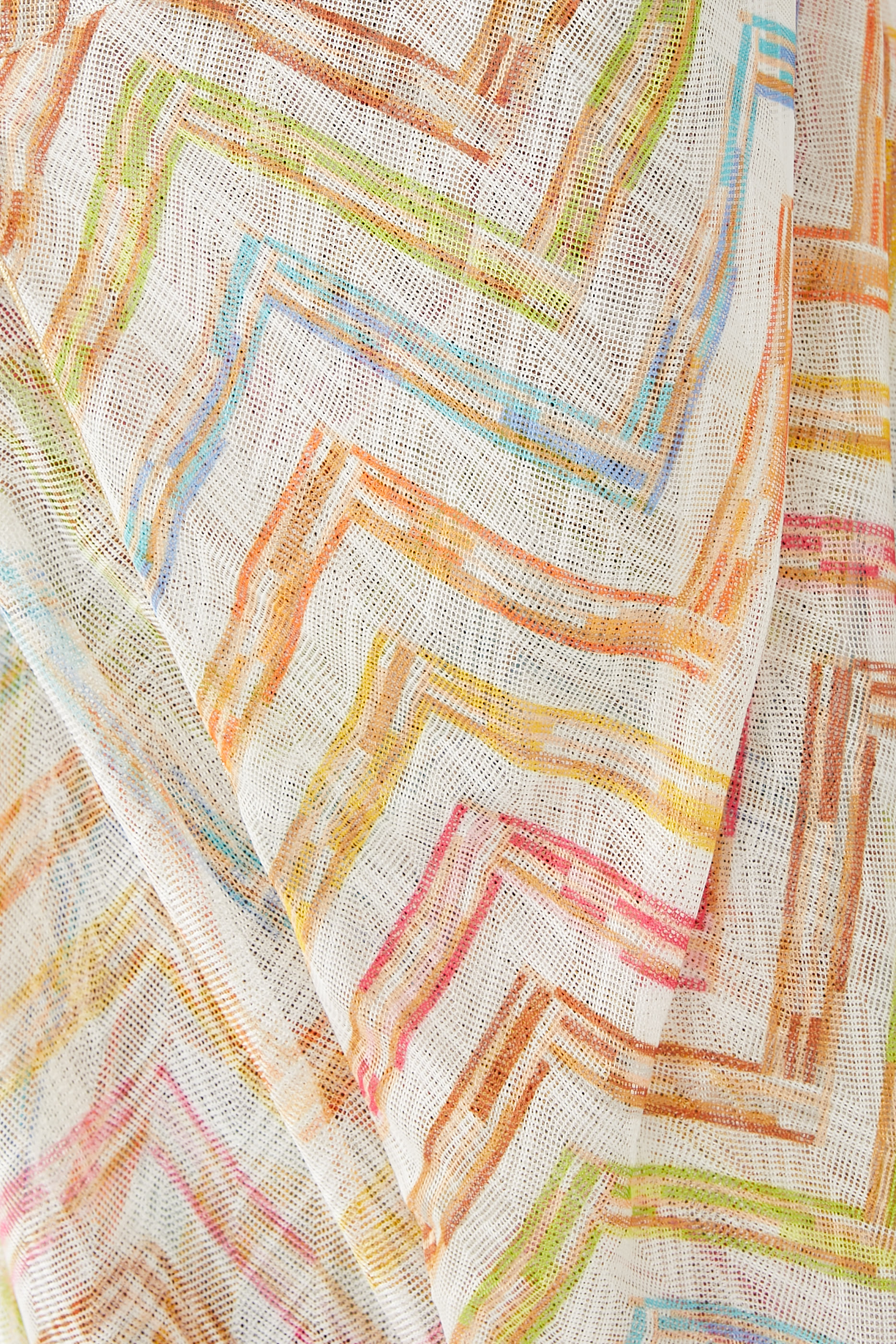 قفطان مار طويل راشيل بنقشة خطوط متعرجة