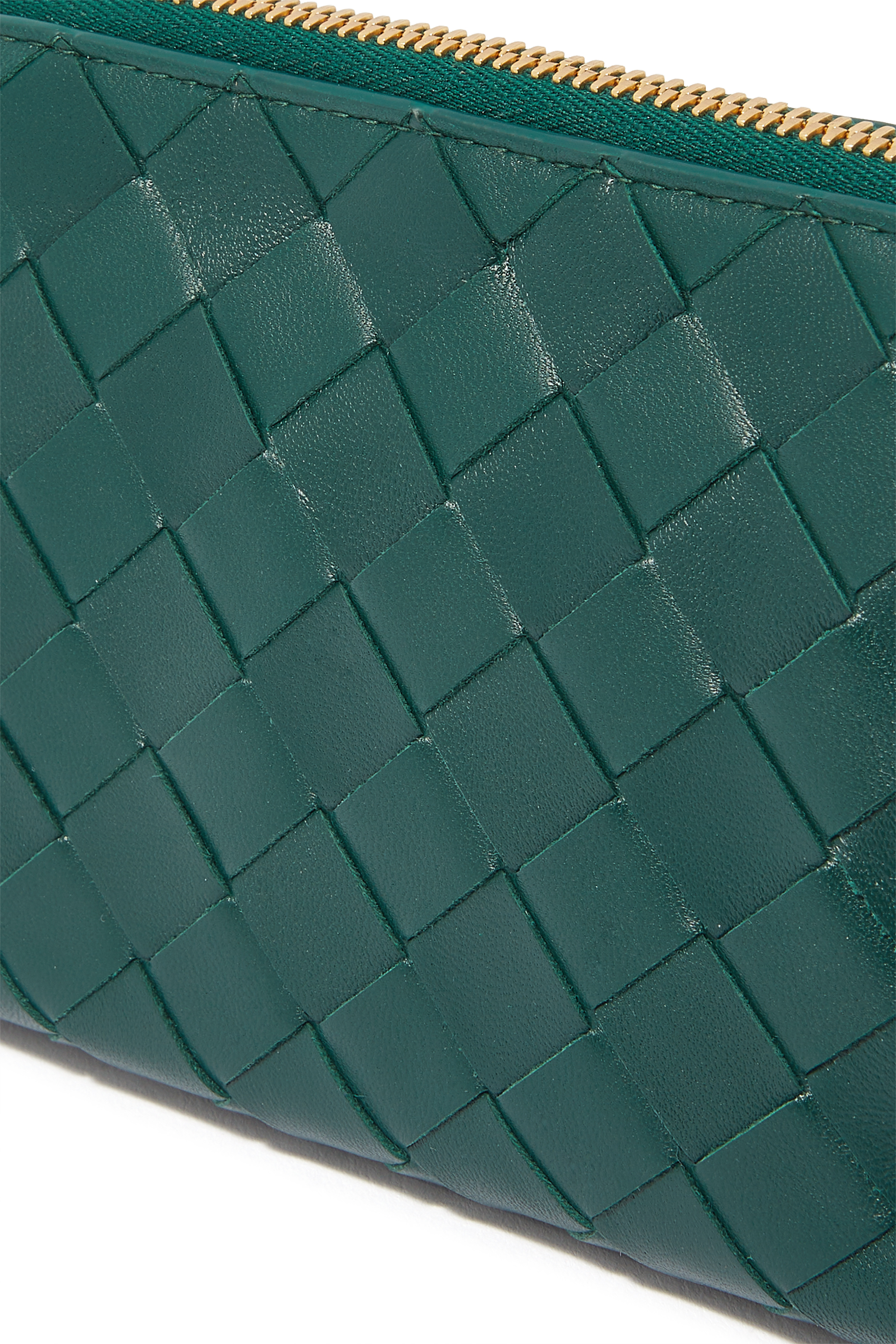 حقيبة مستحضرات التجميل صغيرة بتصميم نصف دائري مجدول