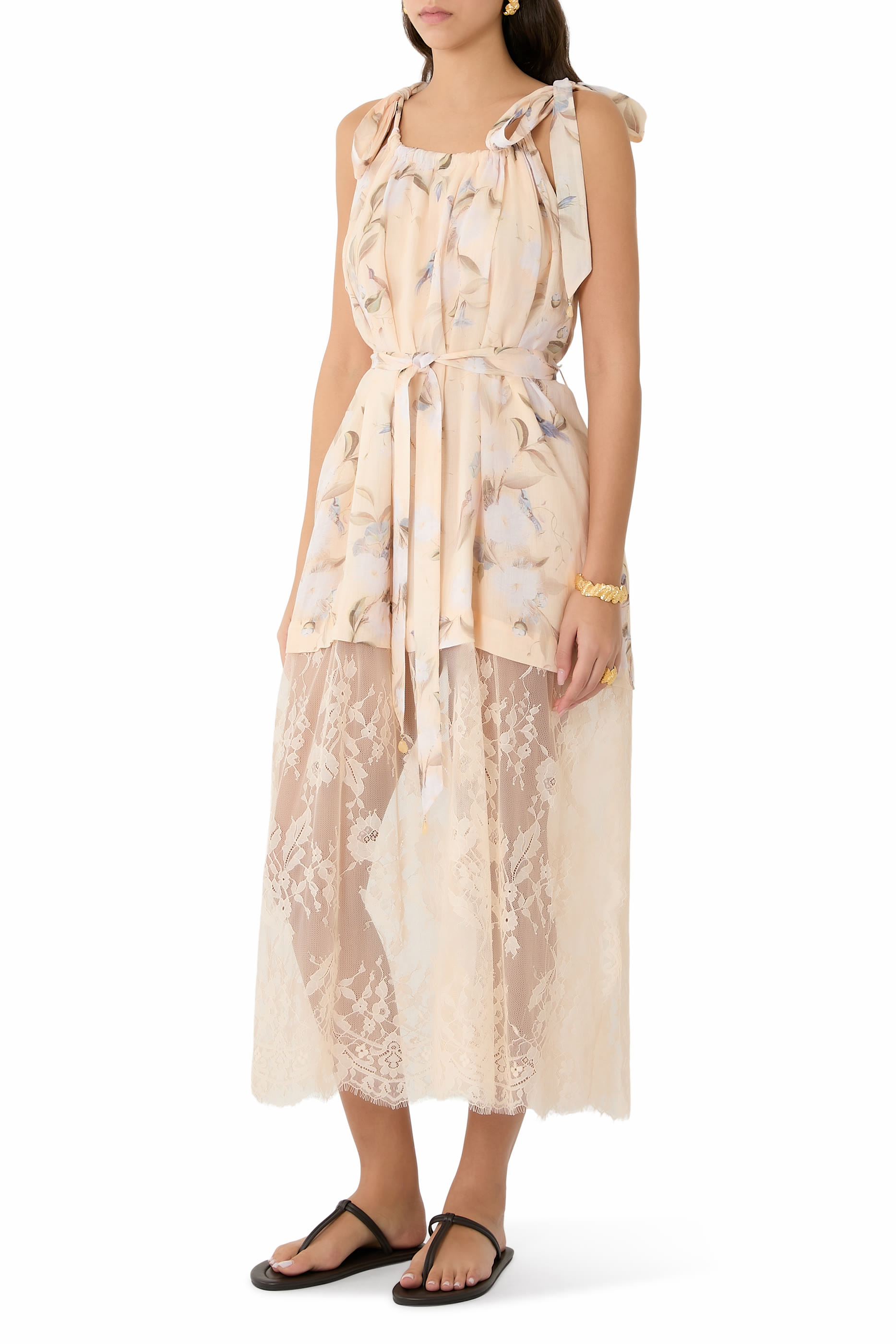 Cascadian Lace Slip Dress 