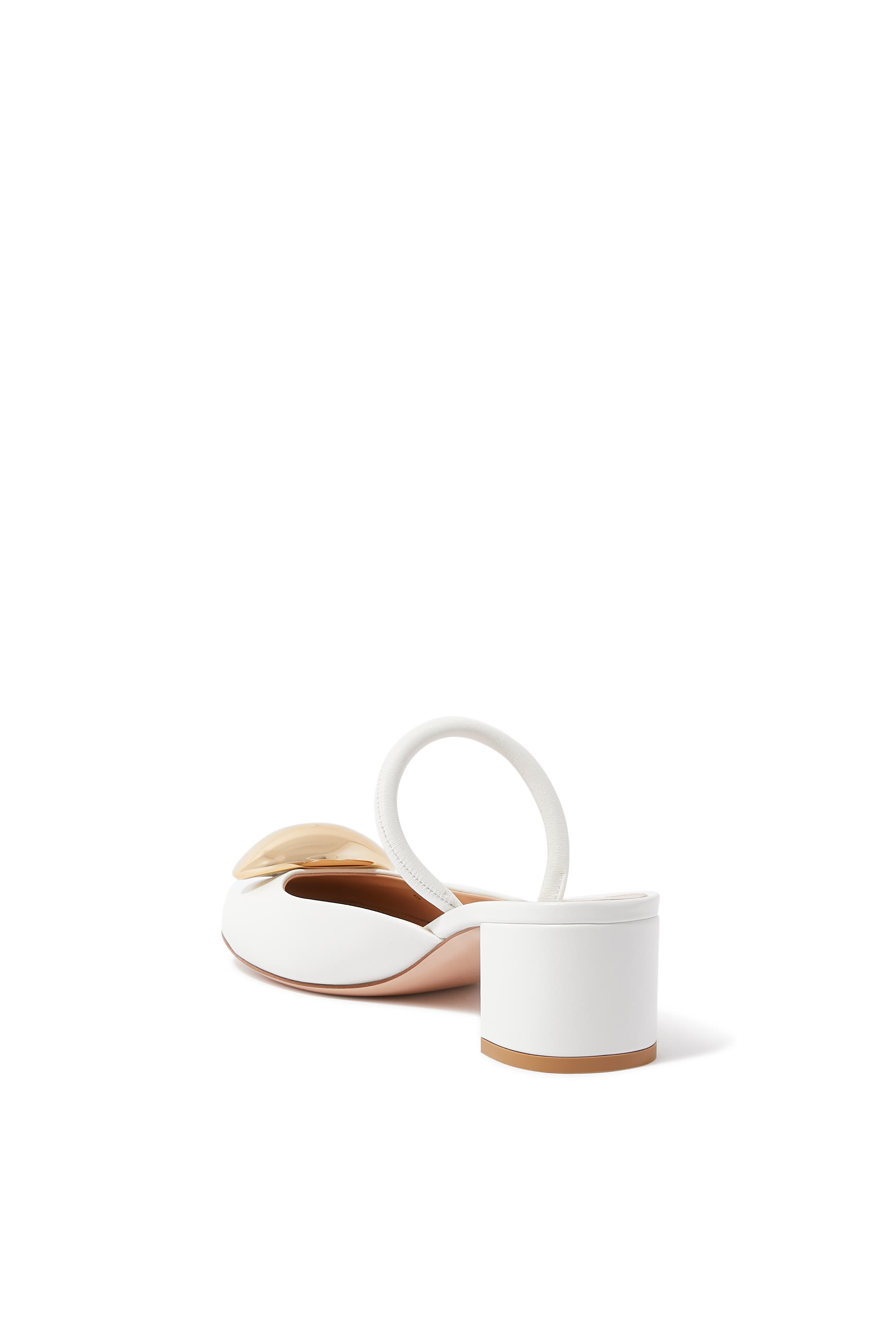 حذاء سفيرا 45 بسير خلفي وكعب سميك جلد