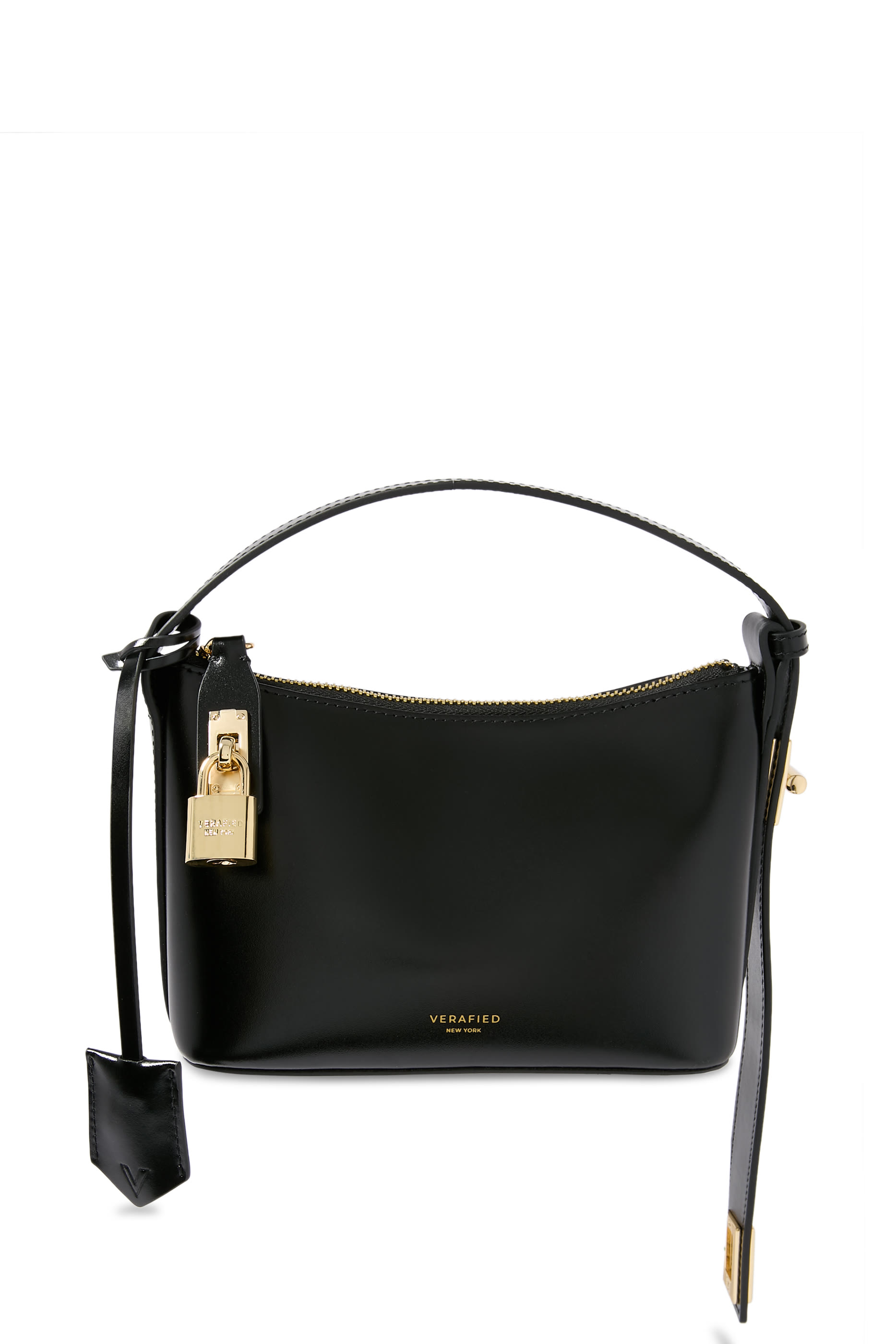 حقيبة هوبو صغيرة بتفاصيل ذهبية اللون