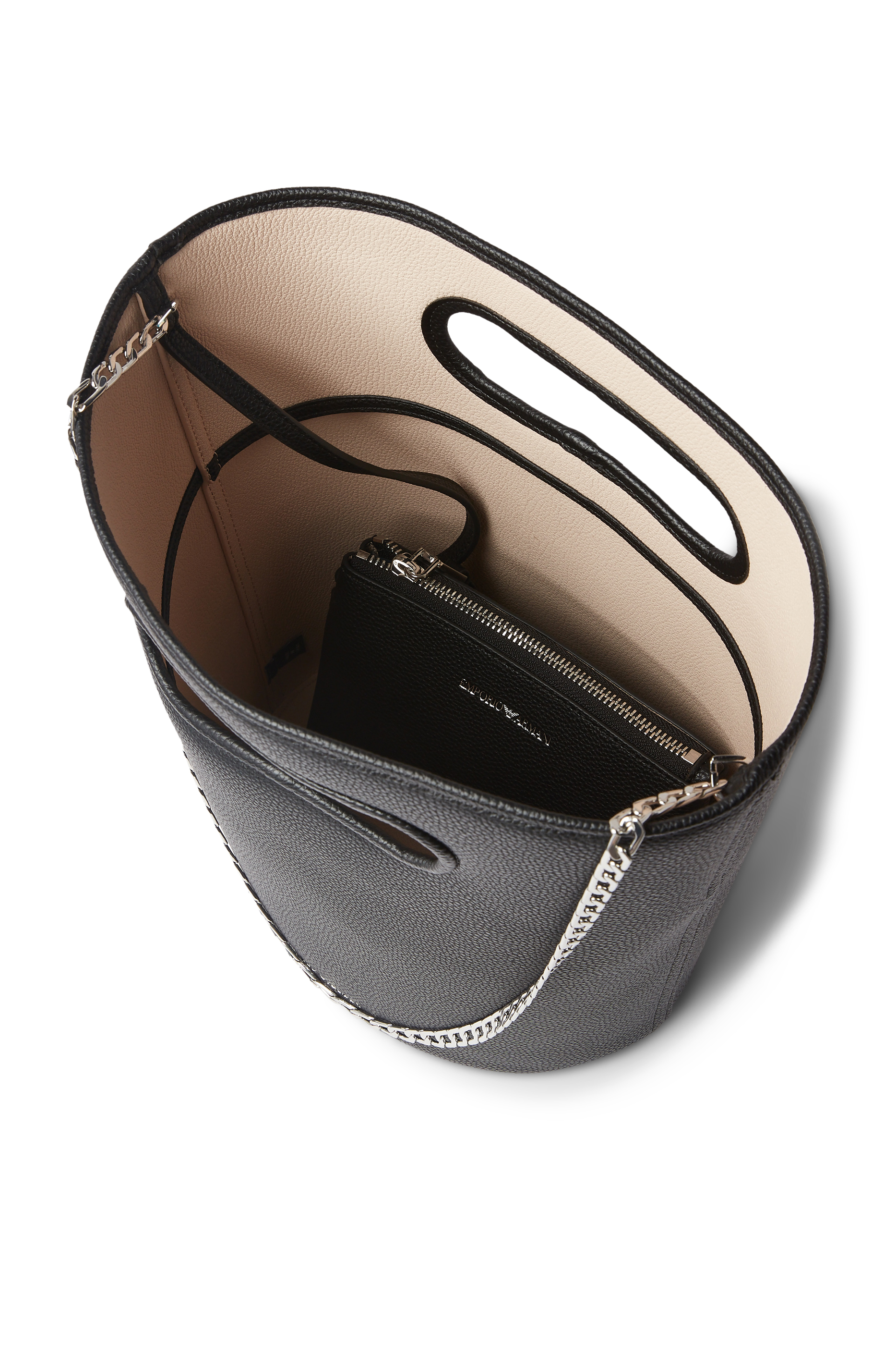 حقيبة باكيت بنقشة جلد الغزال