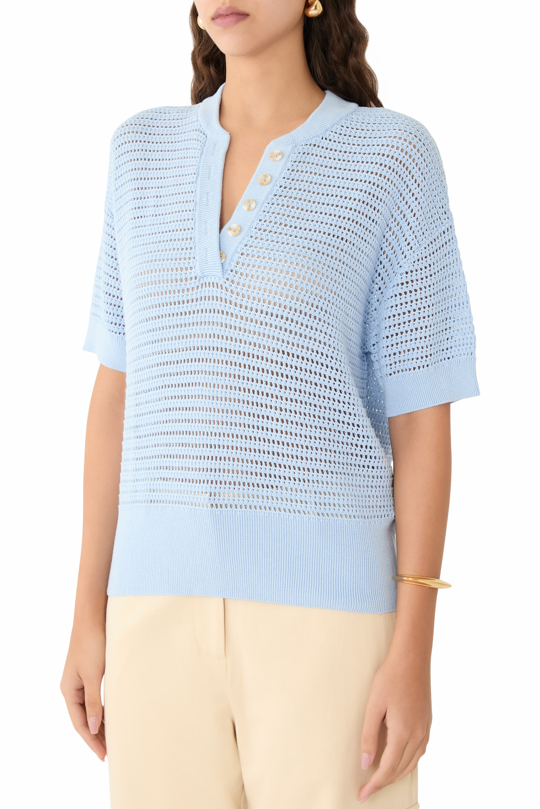 بلوزة كالي منسوجة