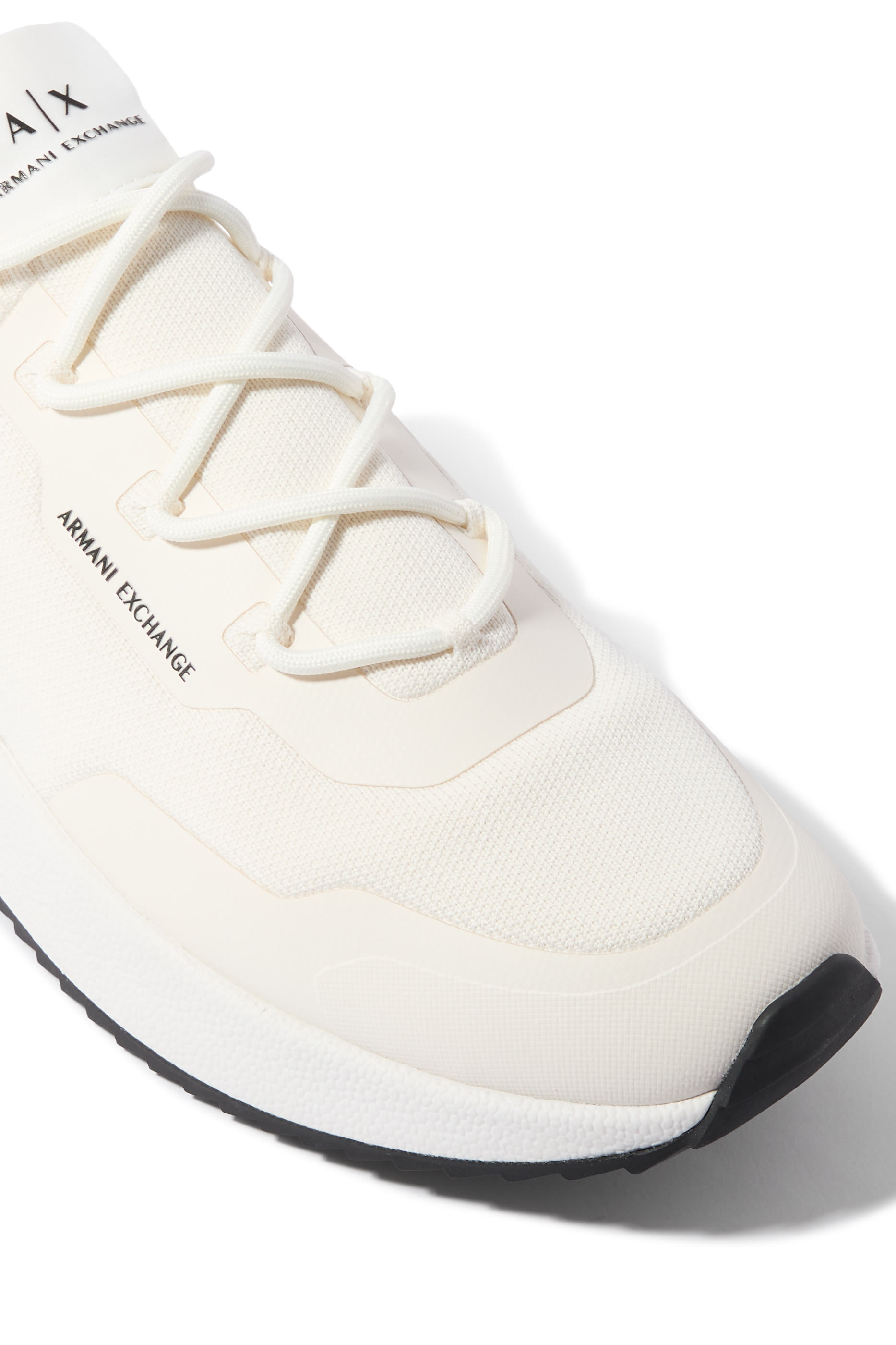 سنيكرز بتصميم جورب بشعار الماركة قماش شبكي