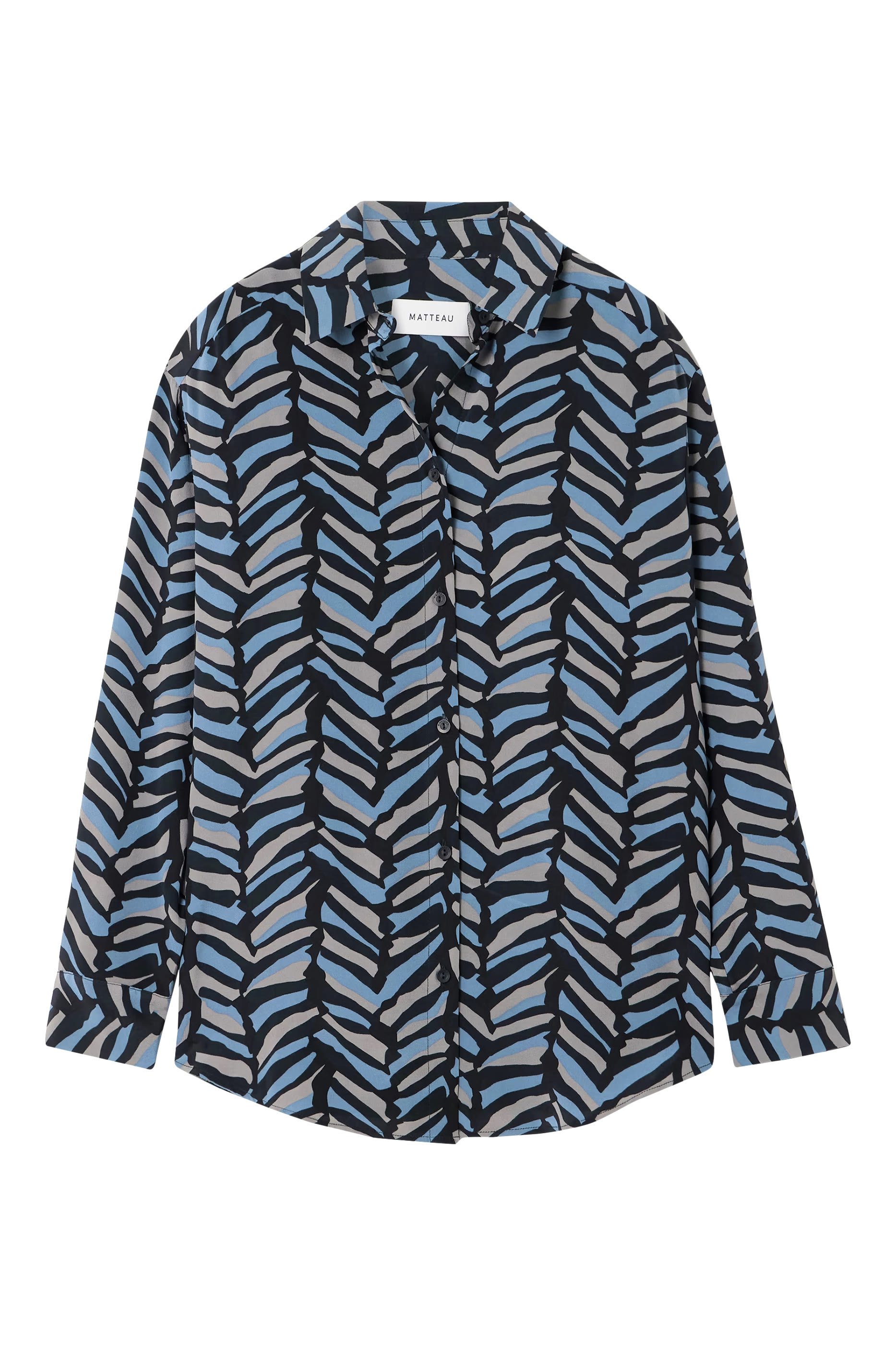 قميص بقصة فضفاضة بأكمام قصيرة