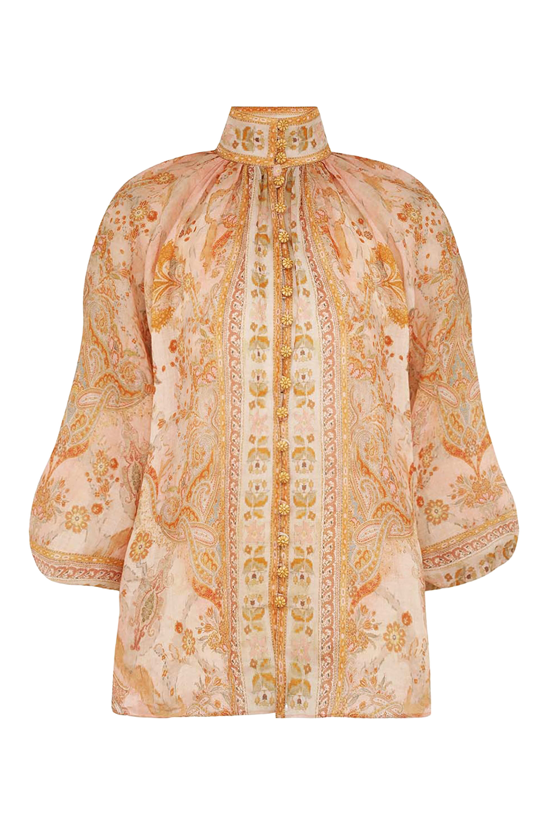 بلوزة أكاسيا بأكمام منفوخة