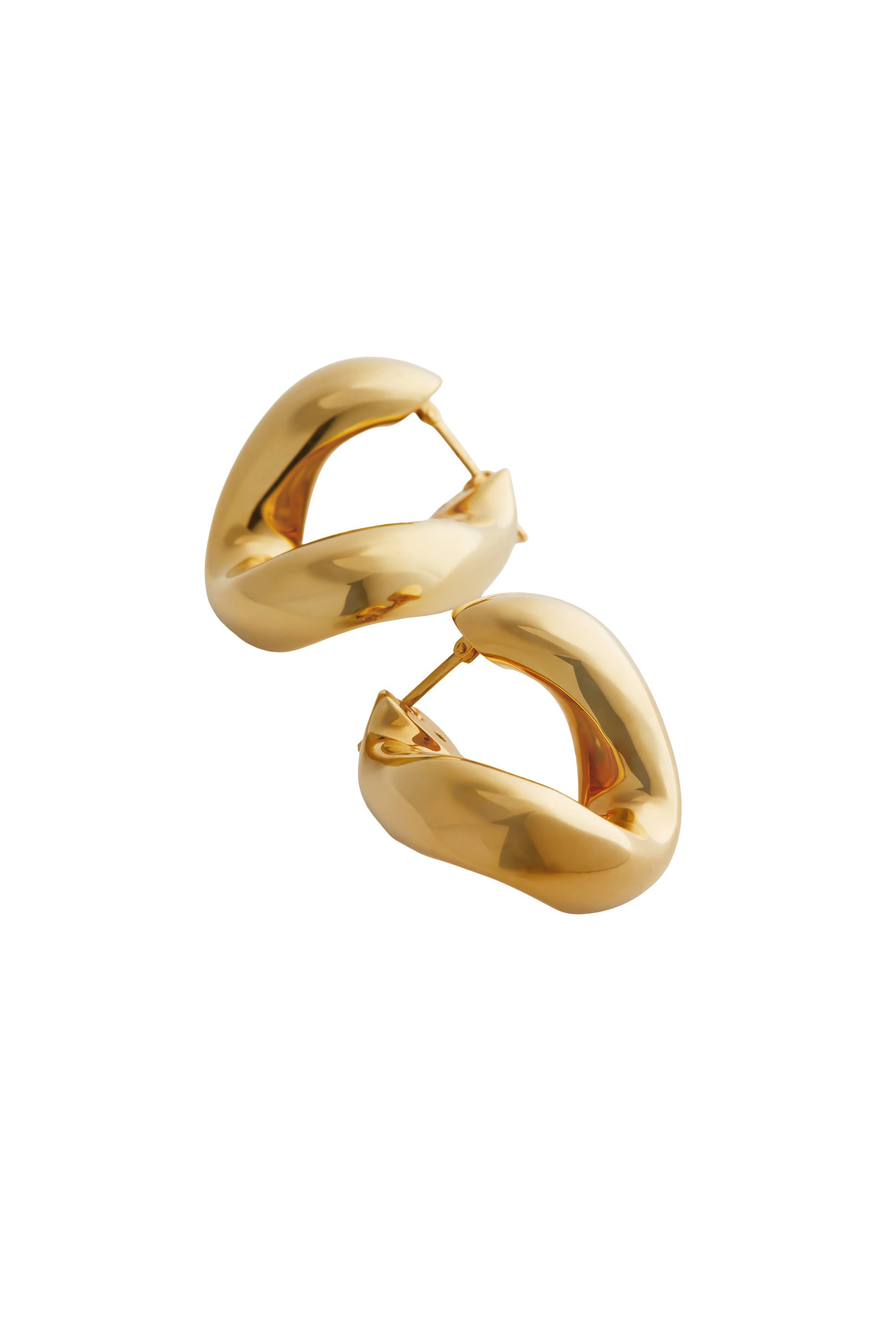 أقراط بريزما، فضة إسترلينية مطلية بالذهب عيار 18 قيراط