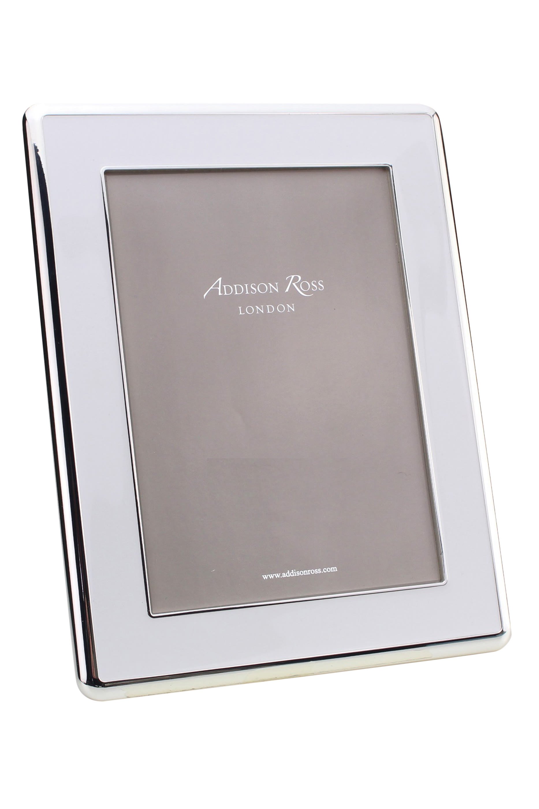 إطار صور مينا بطلاء فضي وتفاصيل مقوسة 5x7