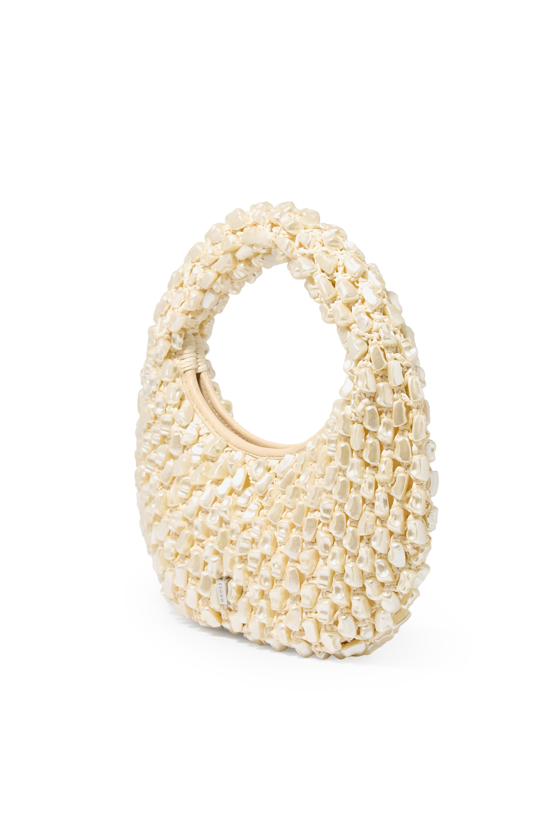 حقيبة رف بيد علوية مزينة بخرز