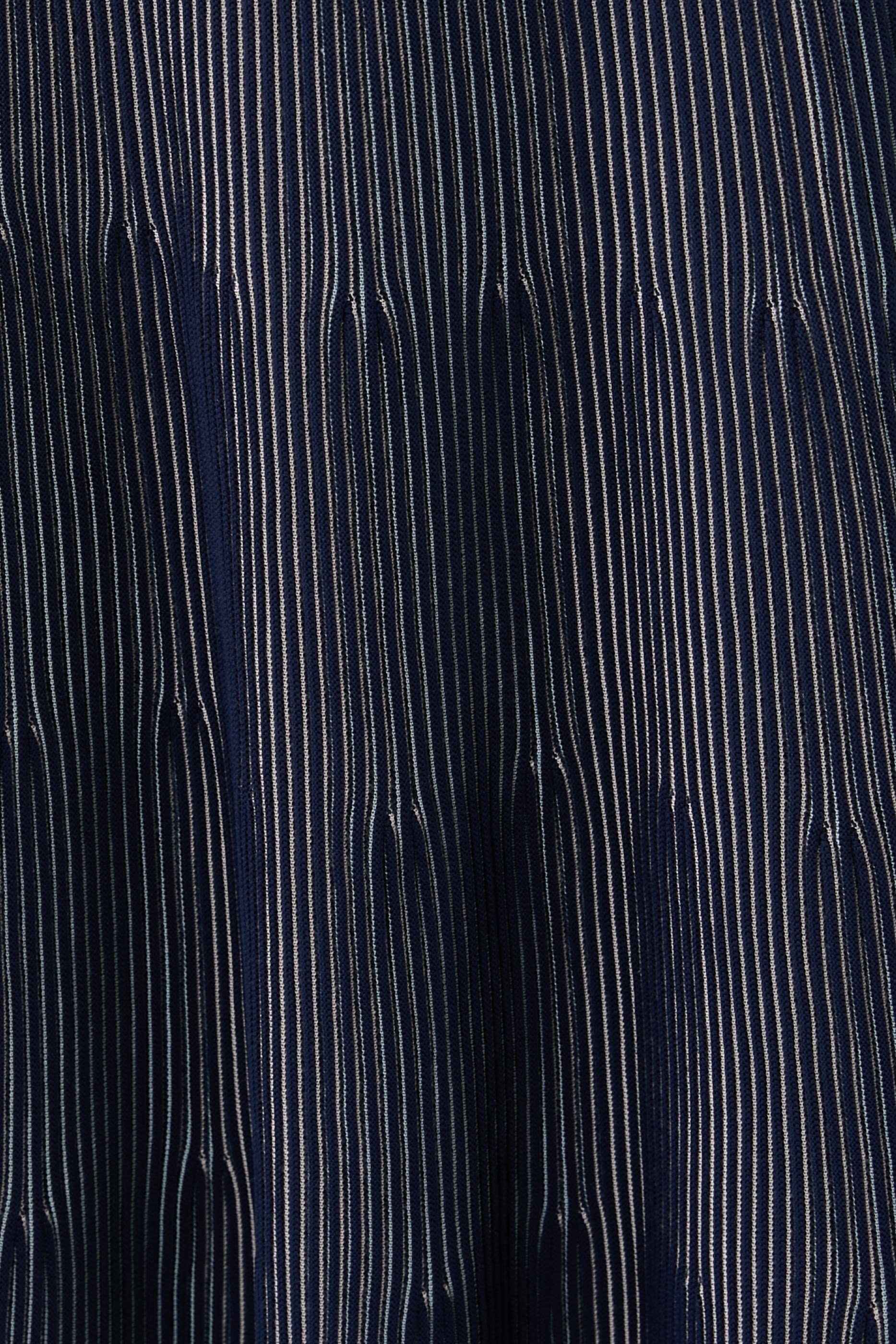 Interrib Effect Long Skirt