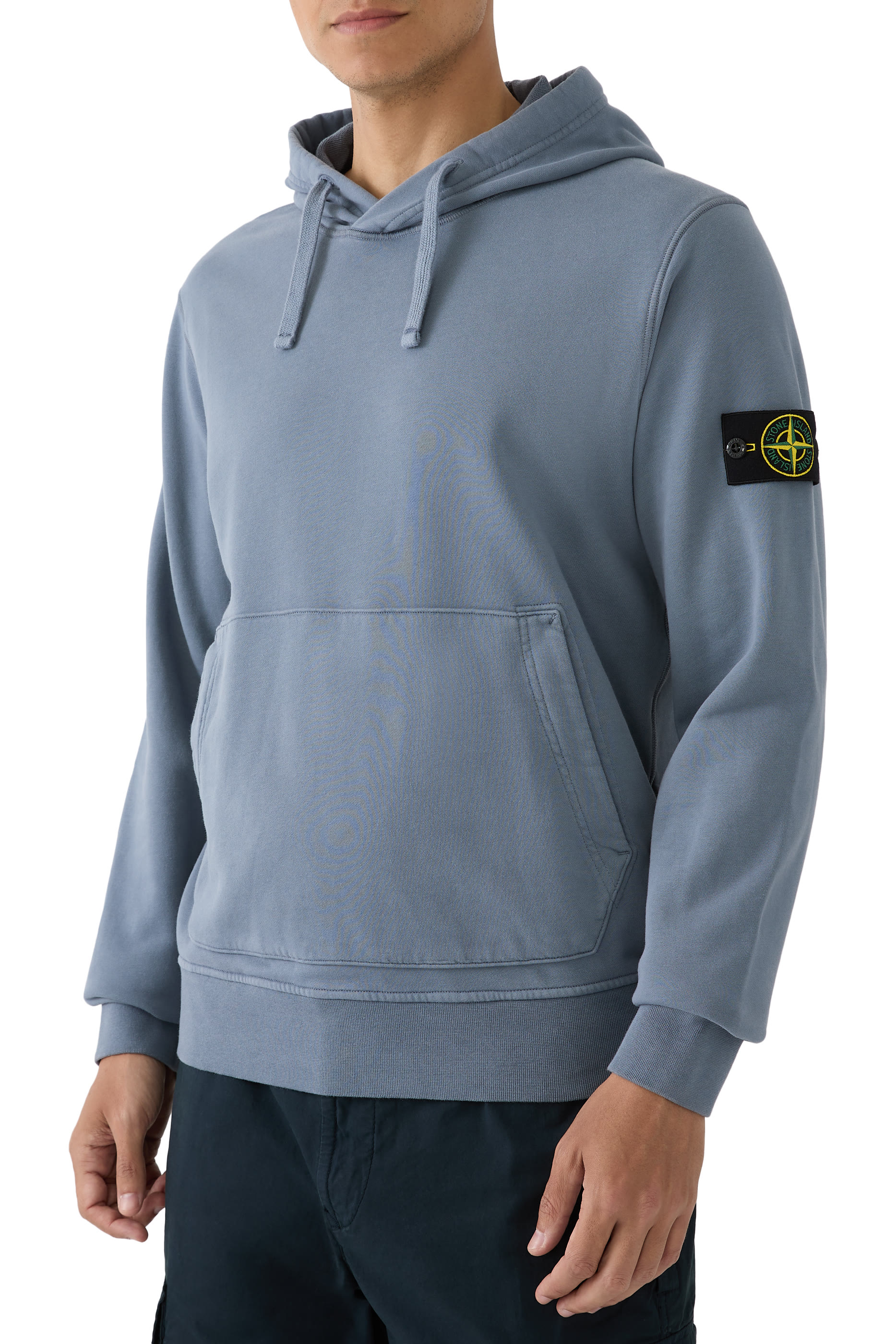 هودي برقعة شعار الماركة صوف قطن عضوي