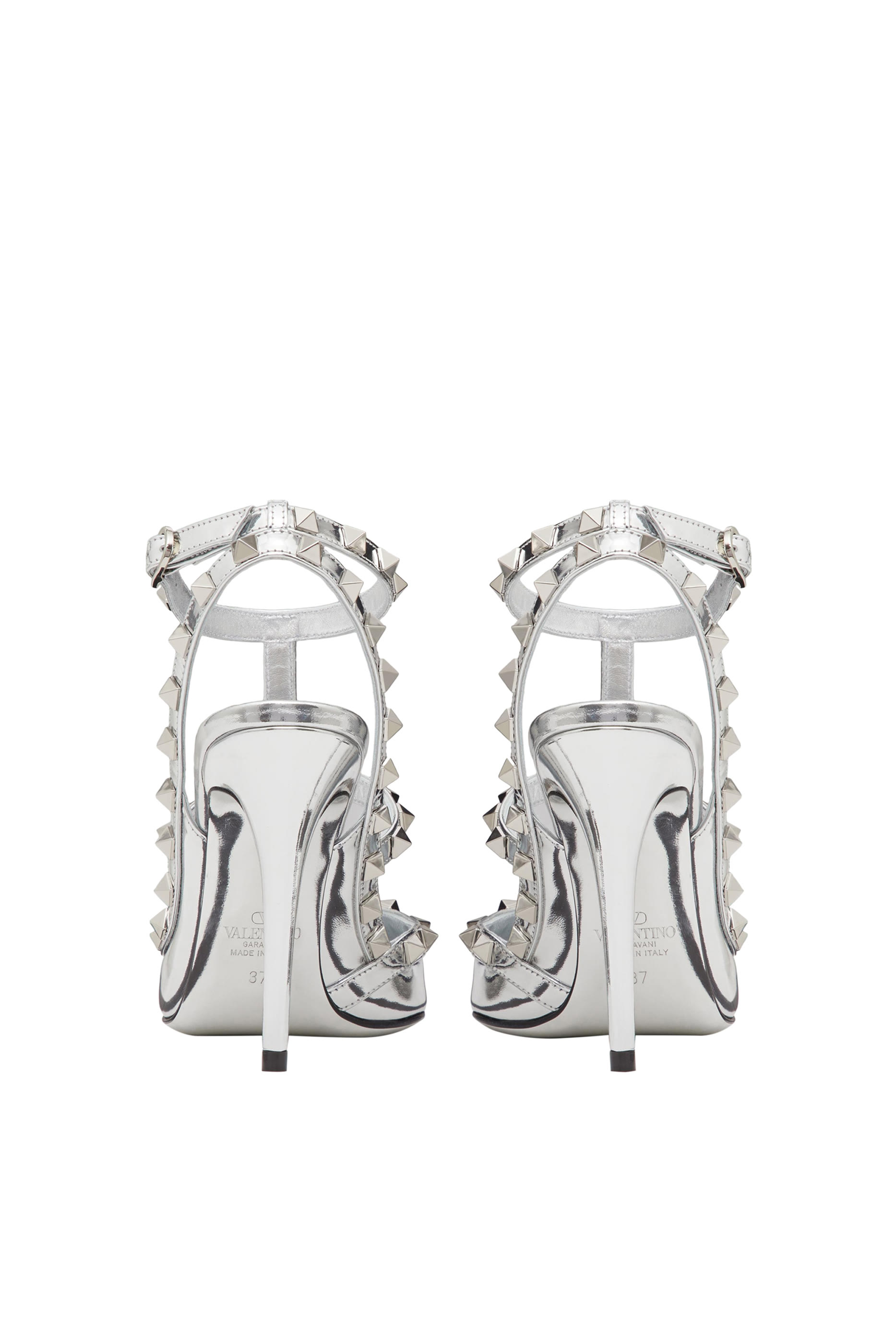 حذاء كلاسيكي 100 فالنتينو غارافاني بحلي هرمية جلد