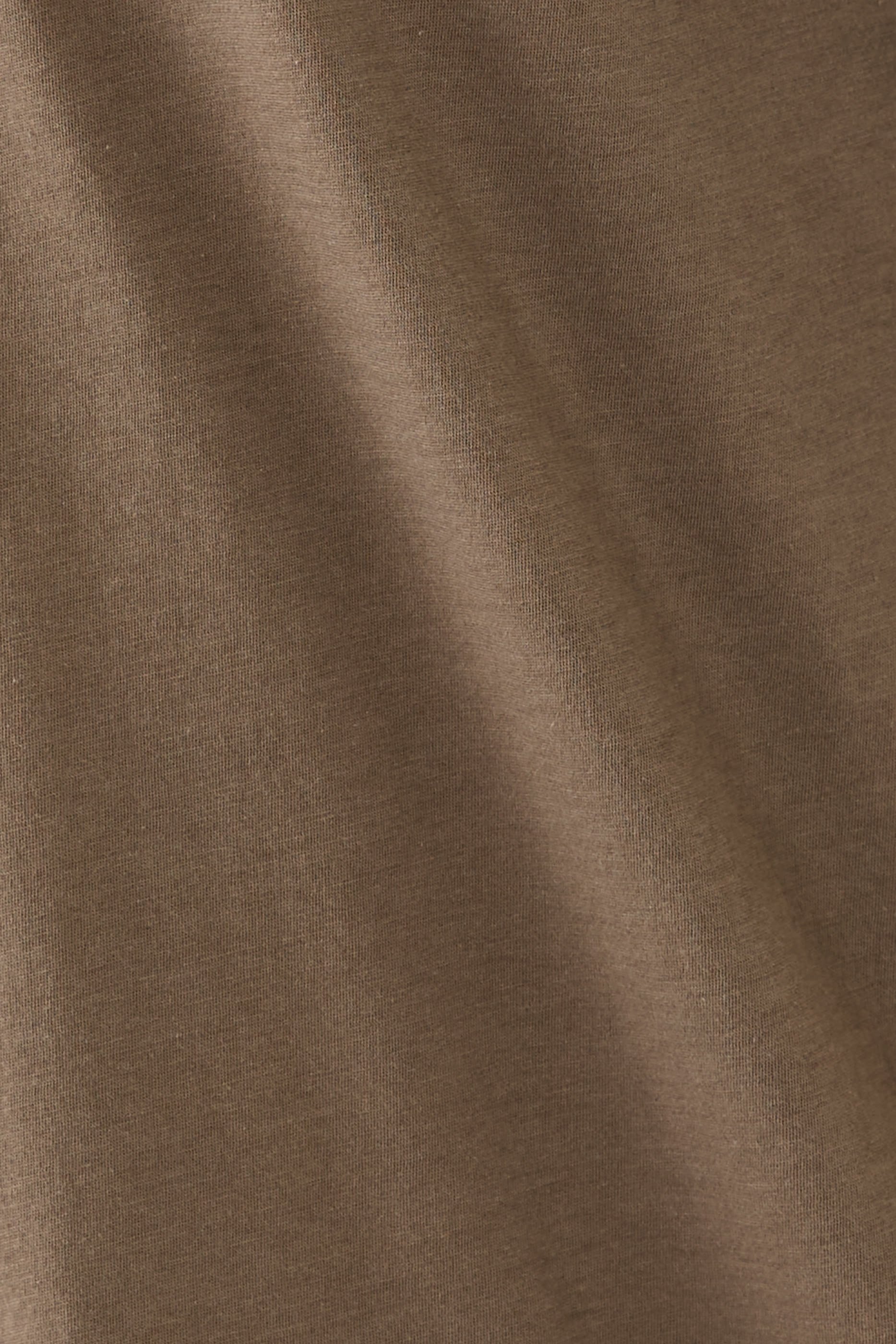 تيشيرت بياقة ضيقة جيرسيه فاخر ثقيل الوزن