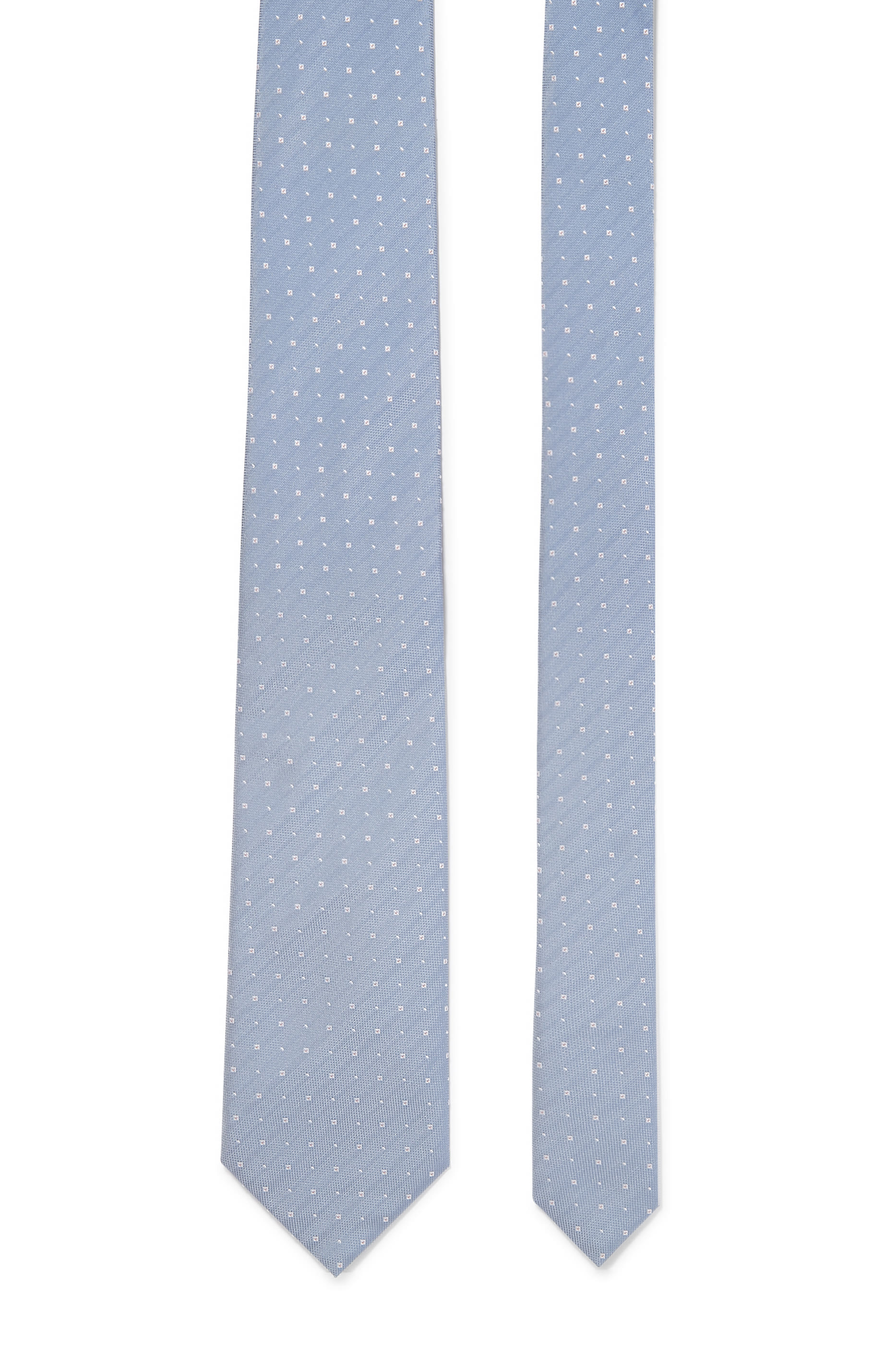 Jacquard Pattern Silk-Blend Tie