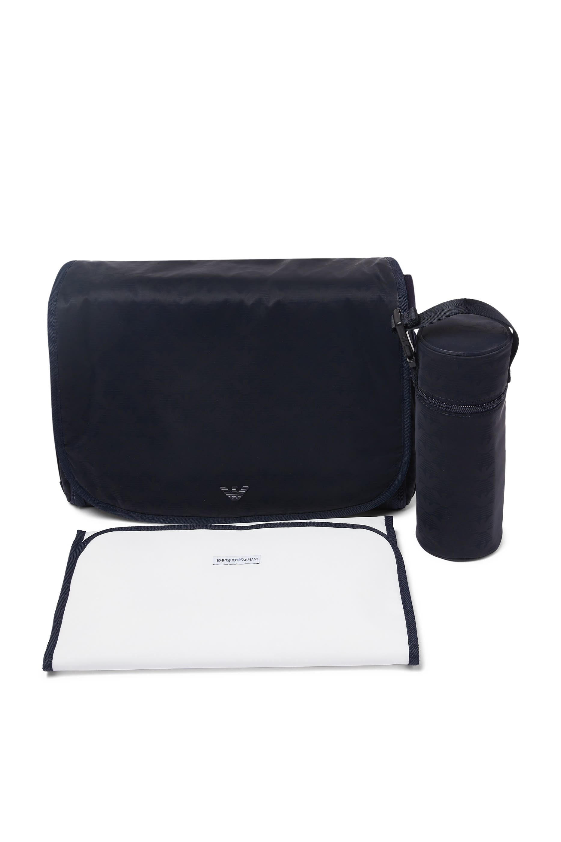 حقيبة مستلزمات أطفال نايلون بشعار الماركة للأطفال