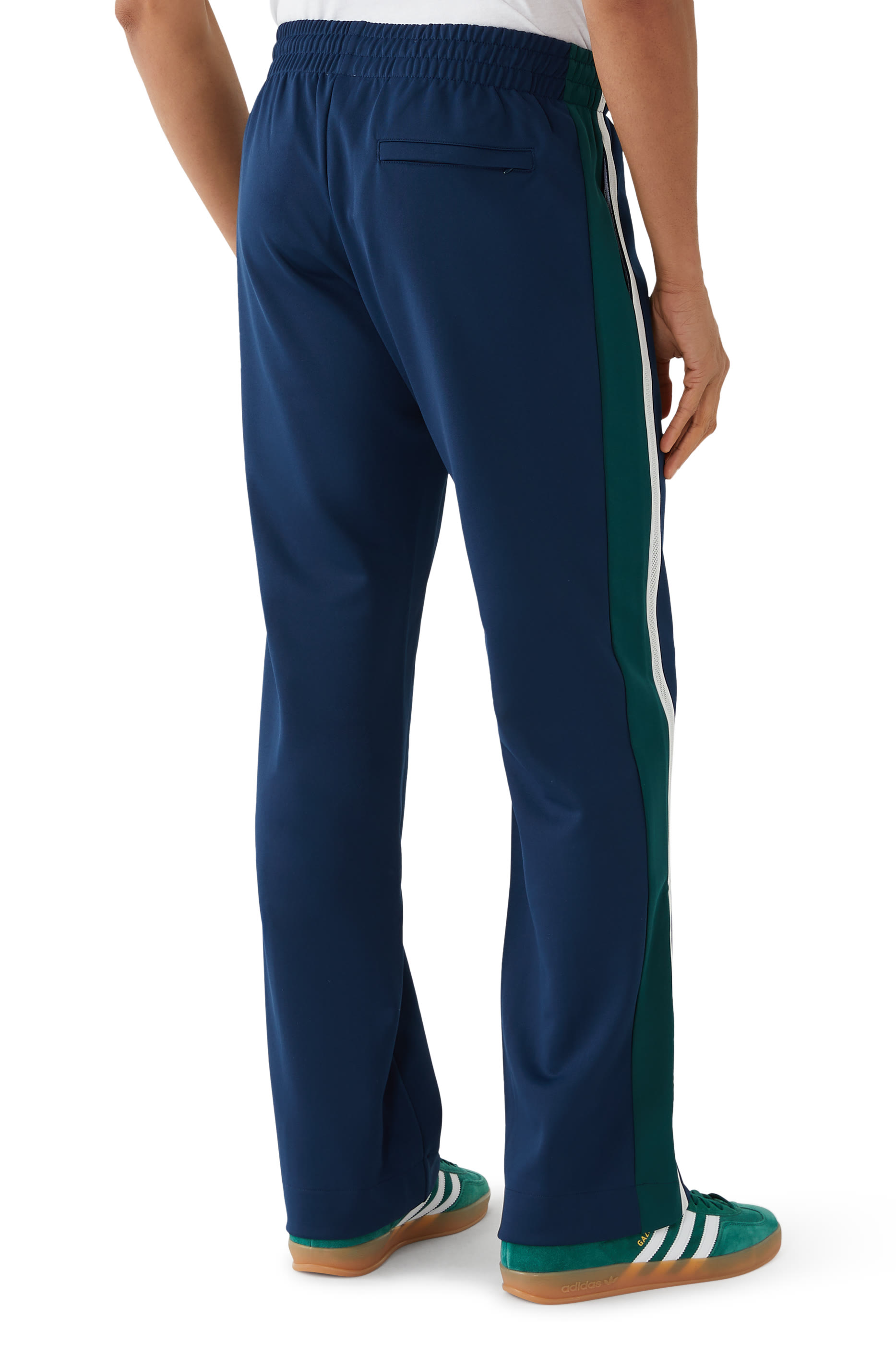 بنطال رياضي بأشرطة قماش شبكي