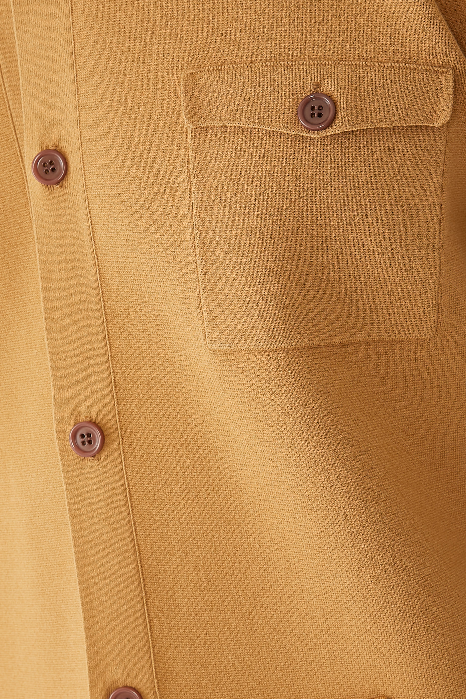 قميص بتصميم جاكيت منسوج بقصة مريحة