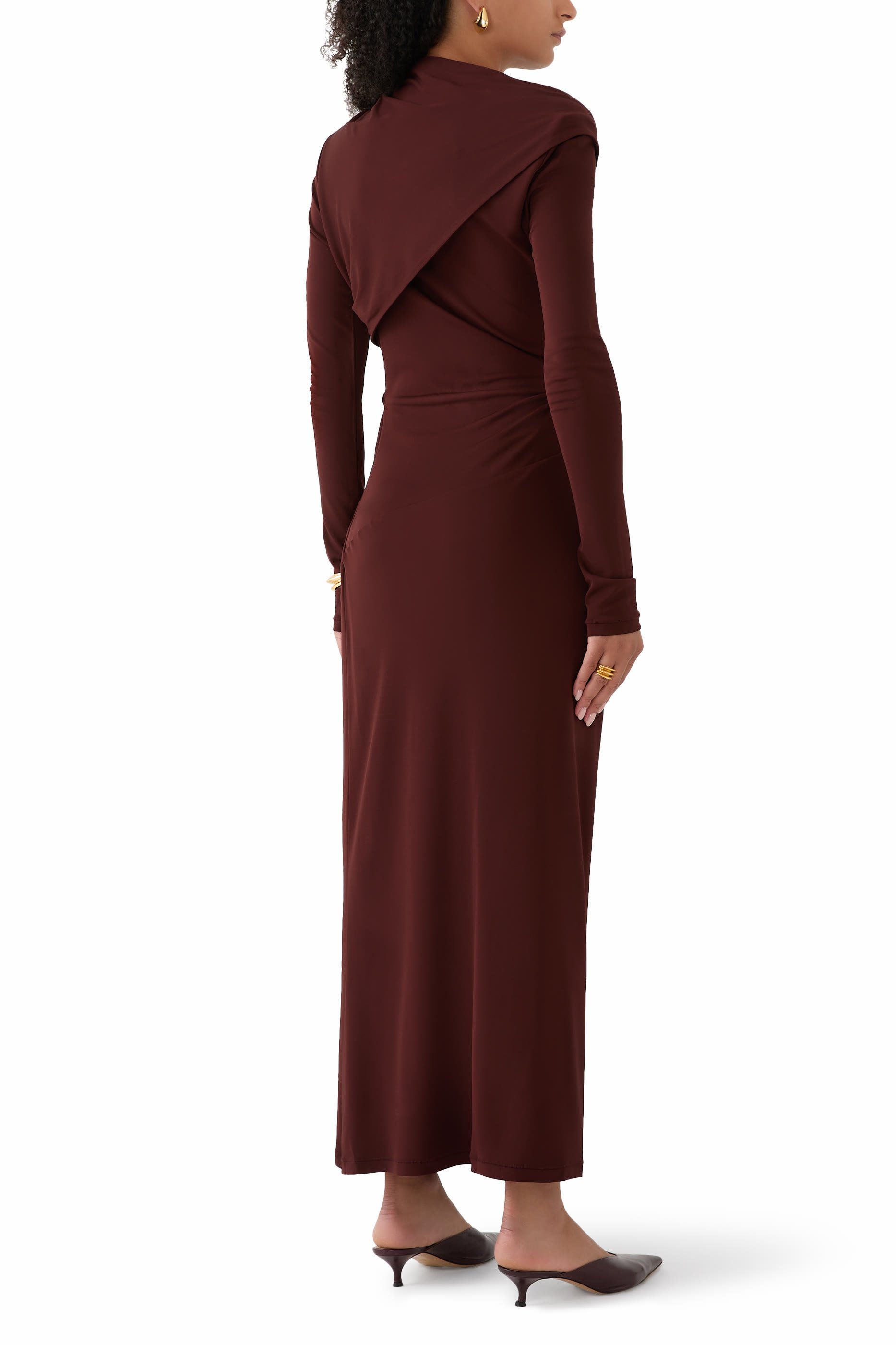 فستان ماي بأكمام طويلة