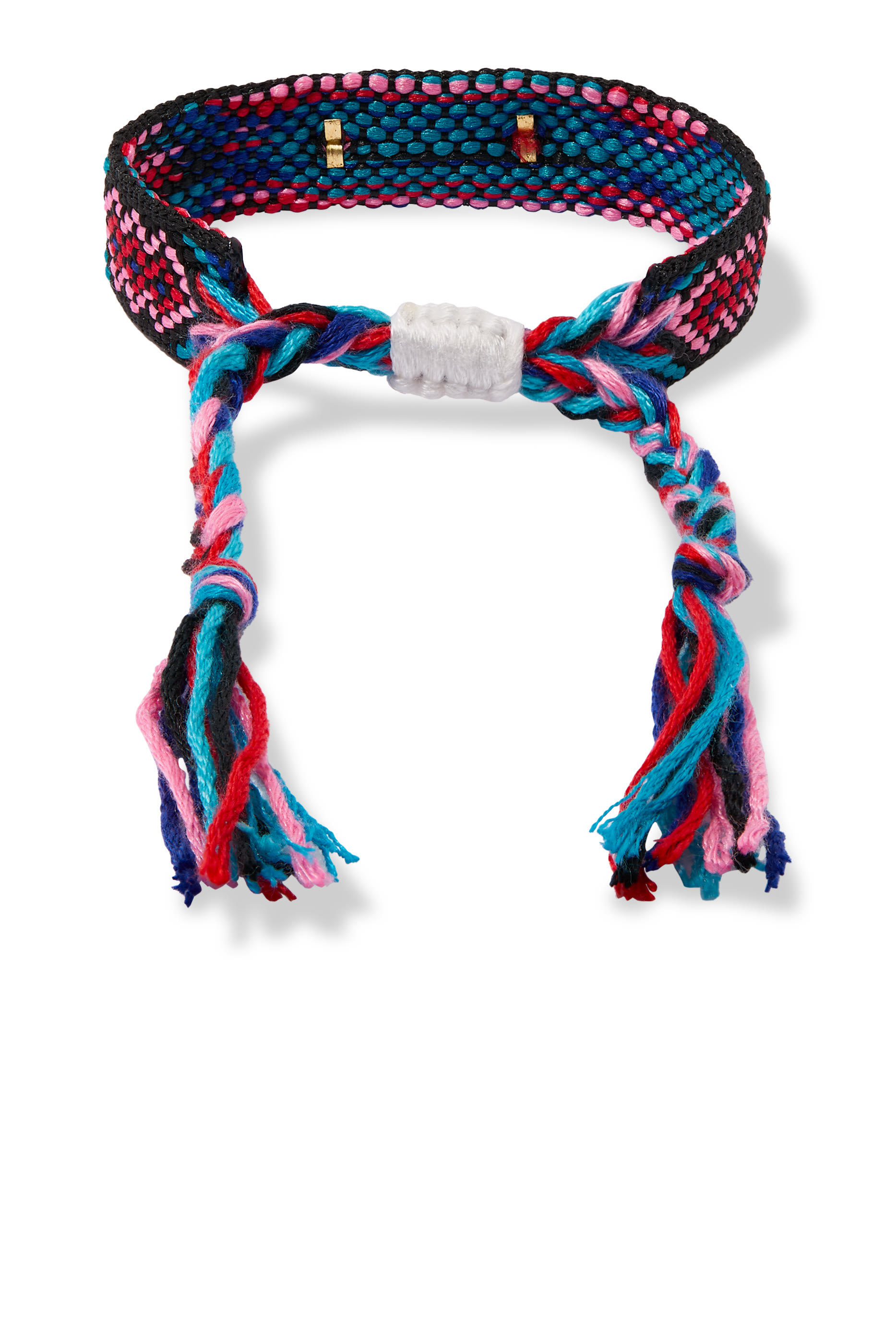 سوار بتصميم كلمة حب صغير قماش ذهب أصفر عيار 18