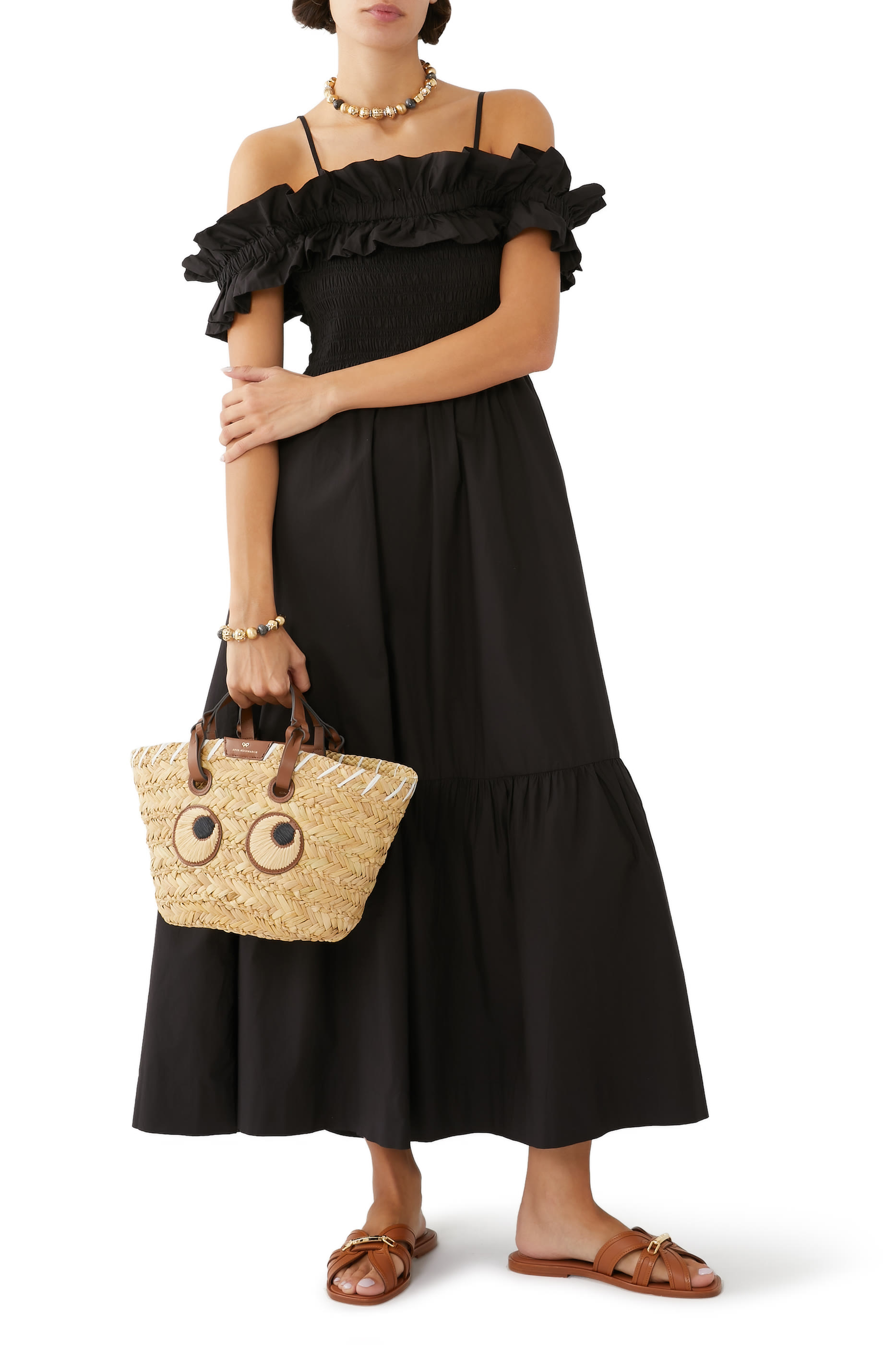 حقيبة بتصميم سلة ورق صغيرة