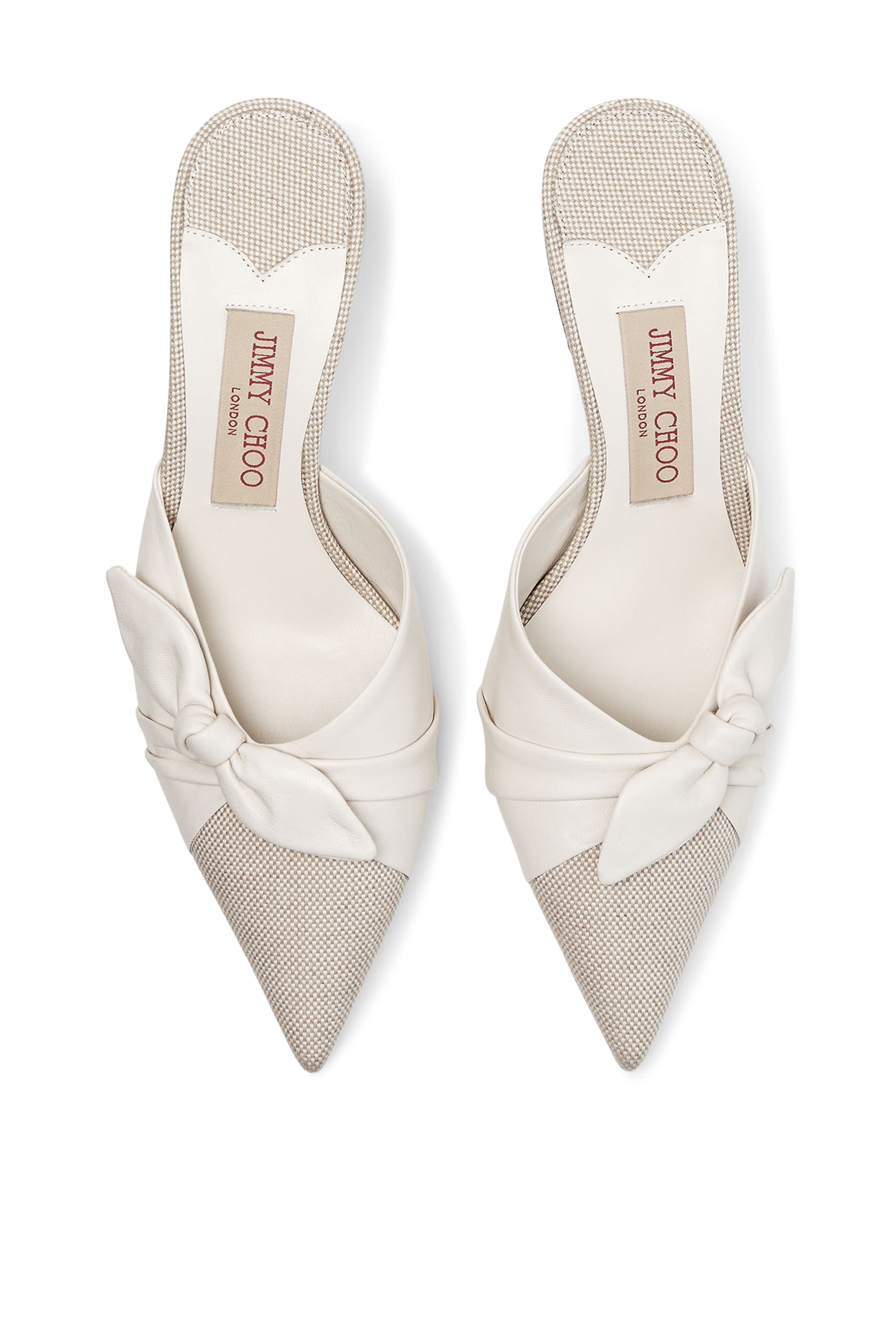 حذاء ليفي 65 جلد وقماش قنب منقط