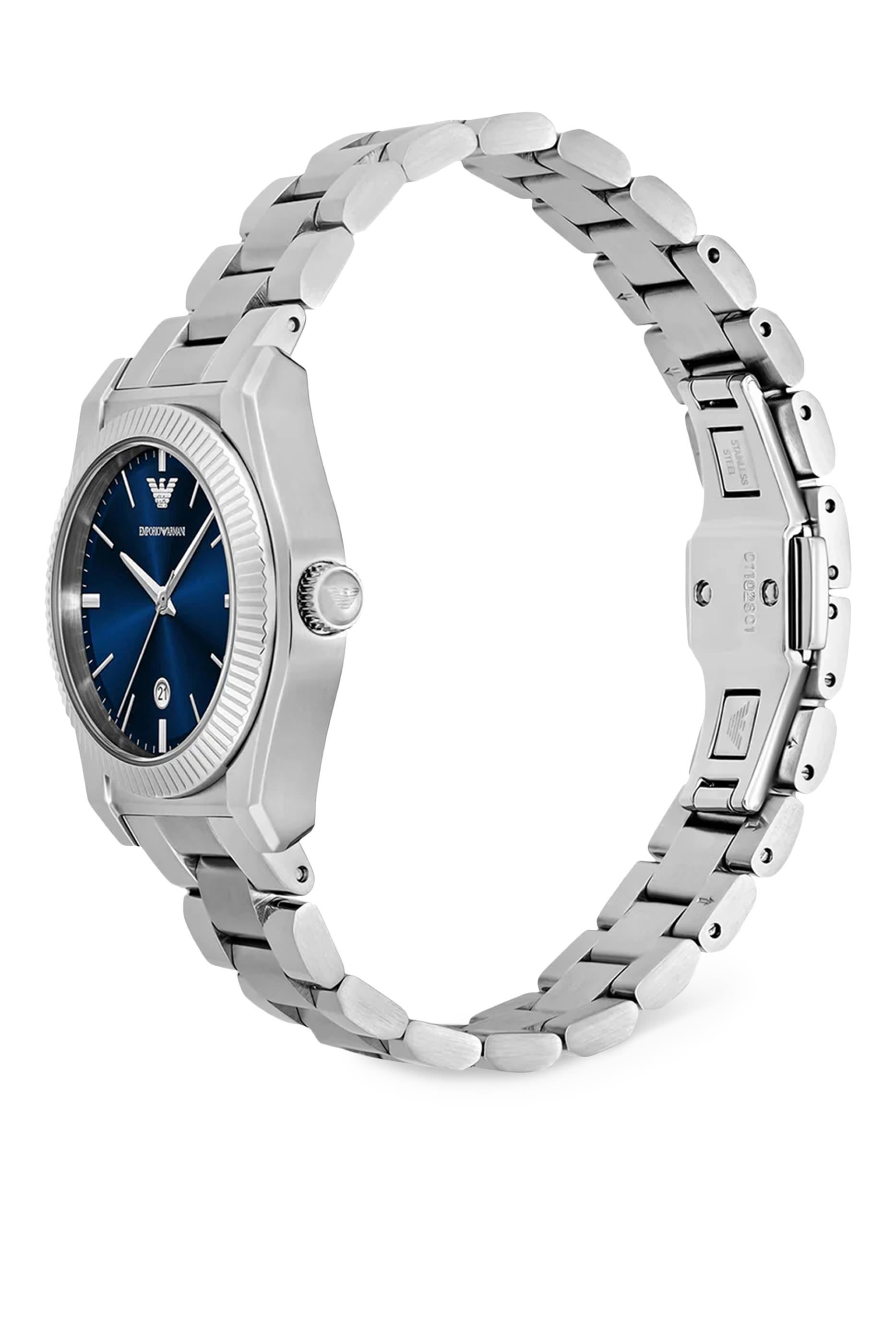 ساعة بثلاث عقارب ستانلس ستيل