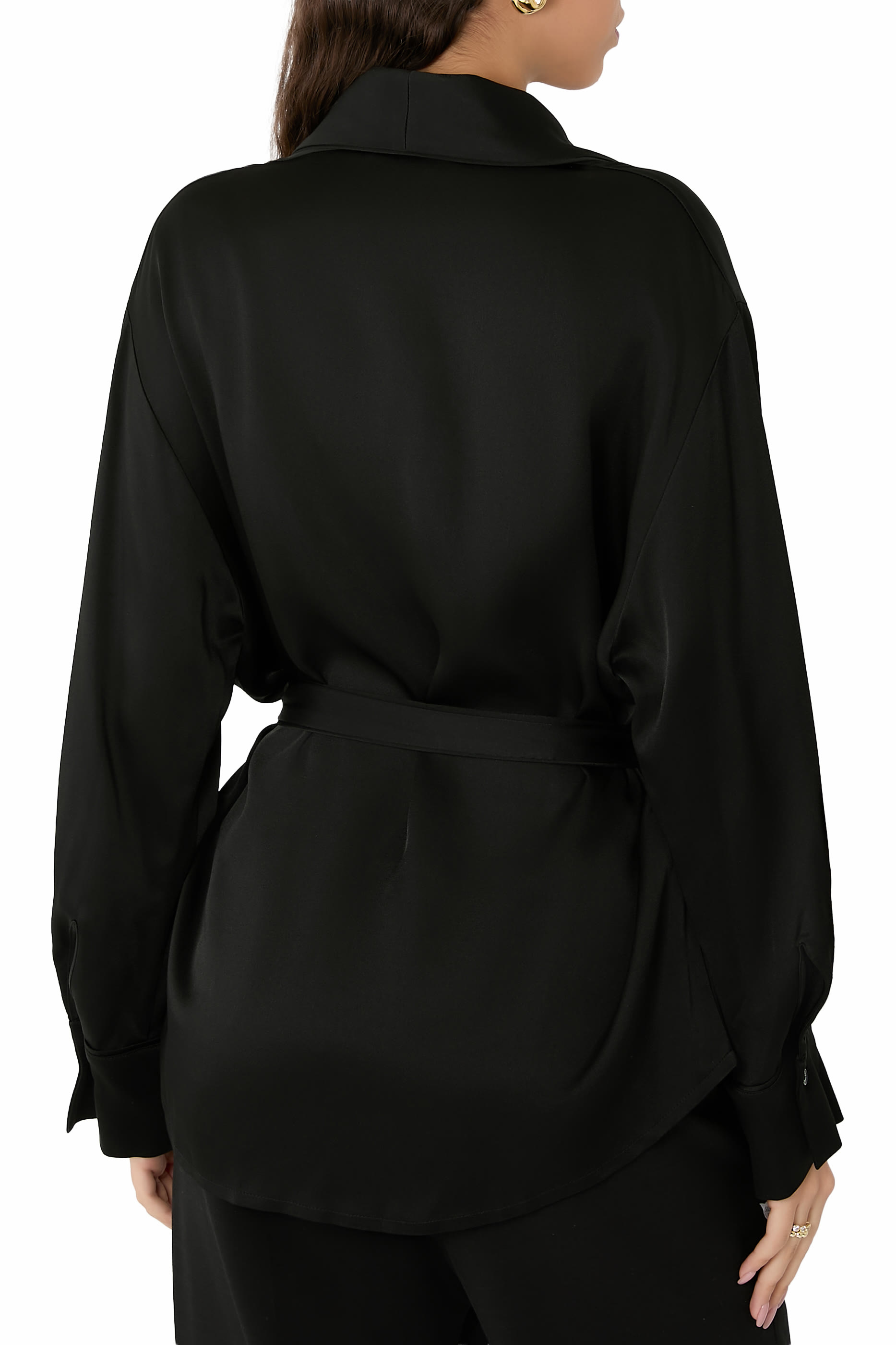 بلوزة باجاما بتصميم ملفوف