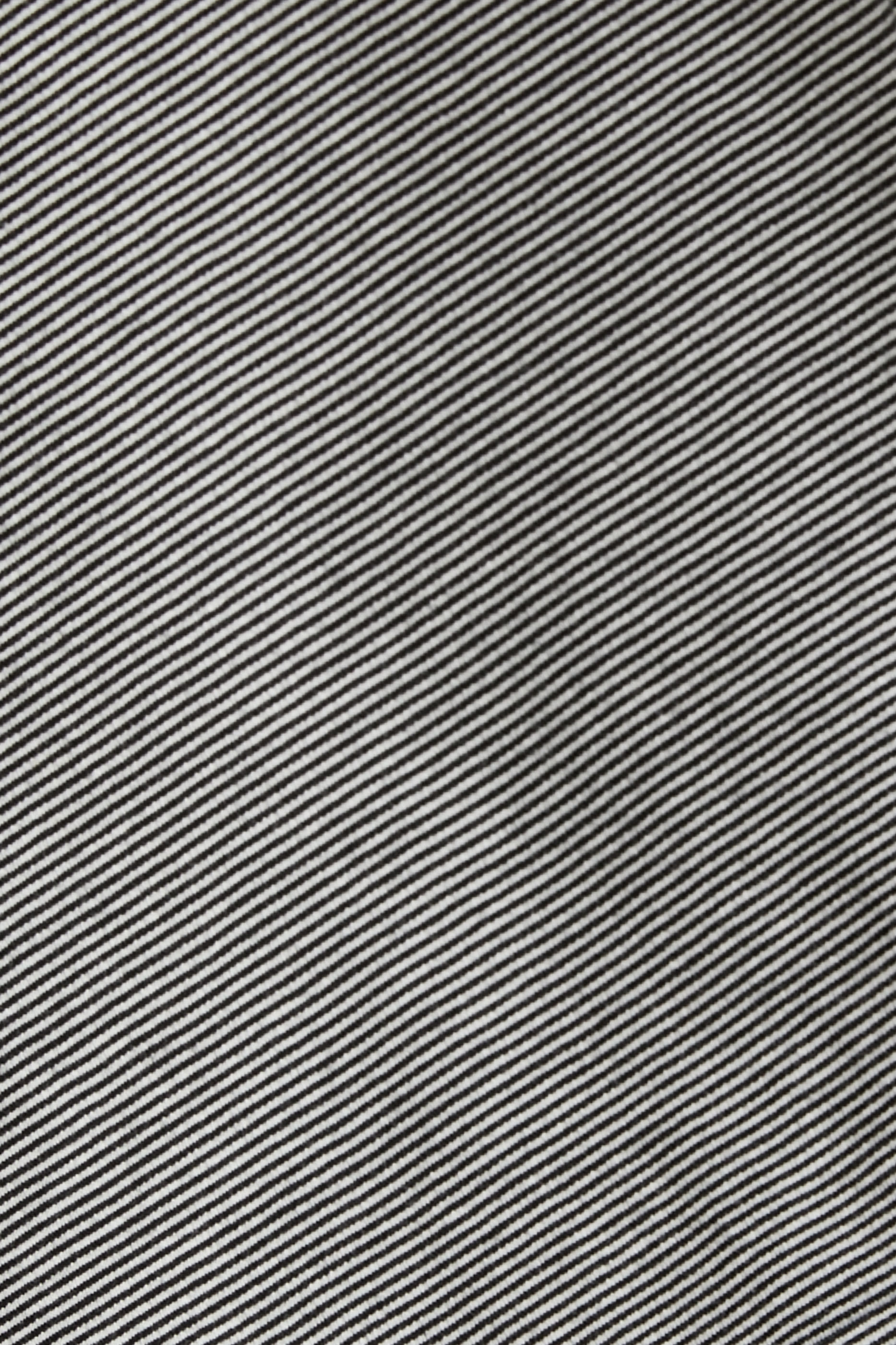 بلوزة بتصميم وجهين بياقة قارب ونقشة مخططة نسيج مزدوج قطن عضوي