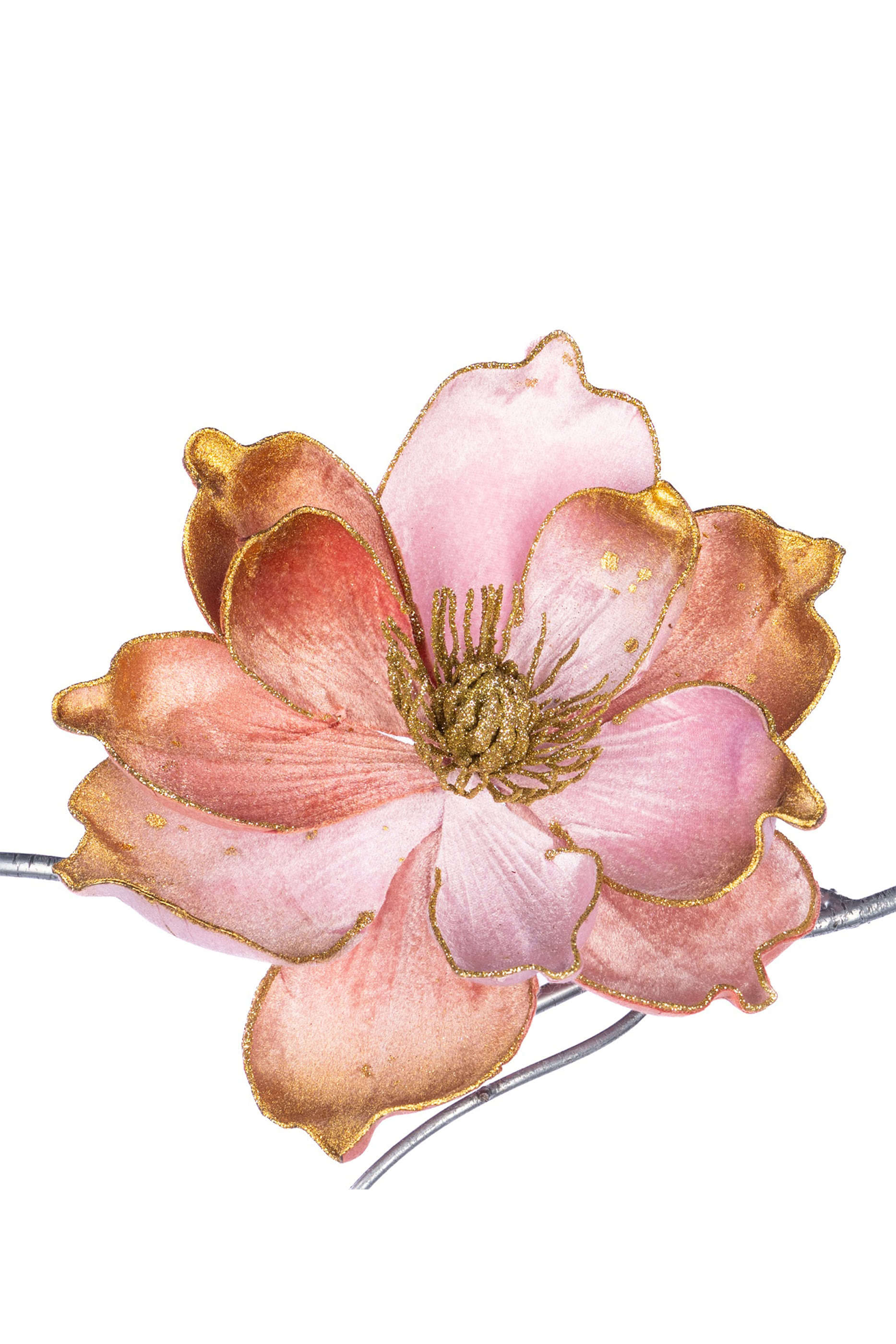 زينة بتصميم زهرة ماغنوليا على مشبك