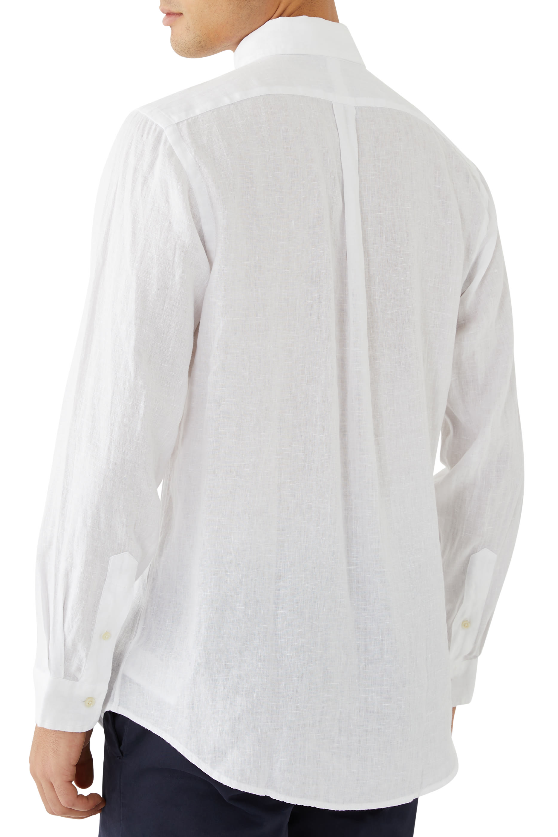 Embroidered Logo Cotton Shirt