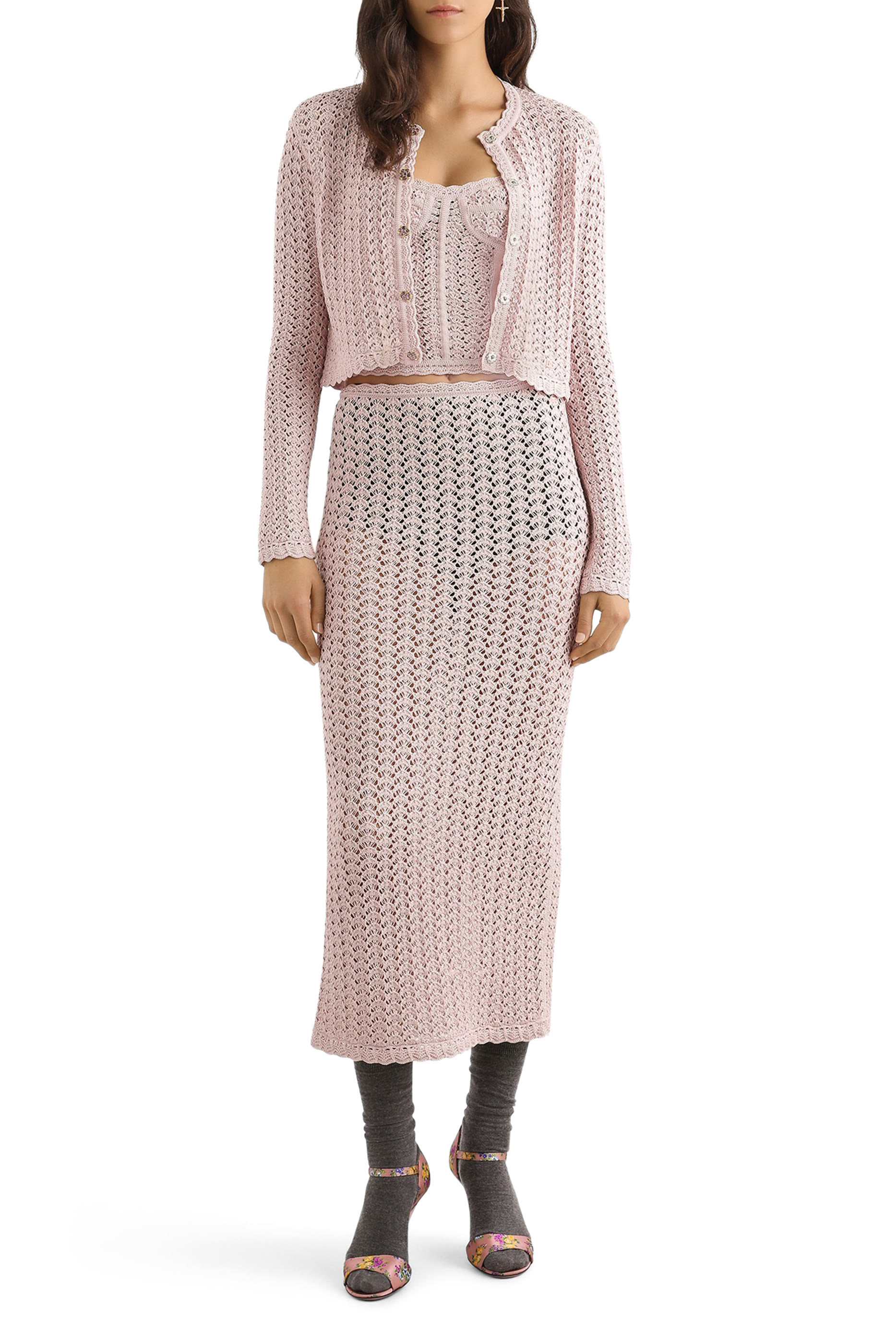 تنورة كروشيه فيسكوز