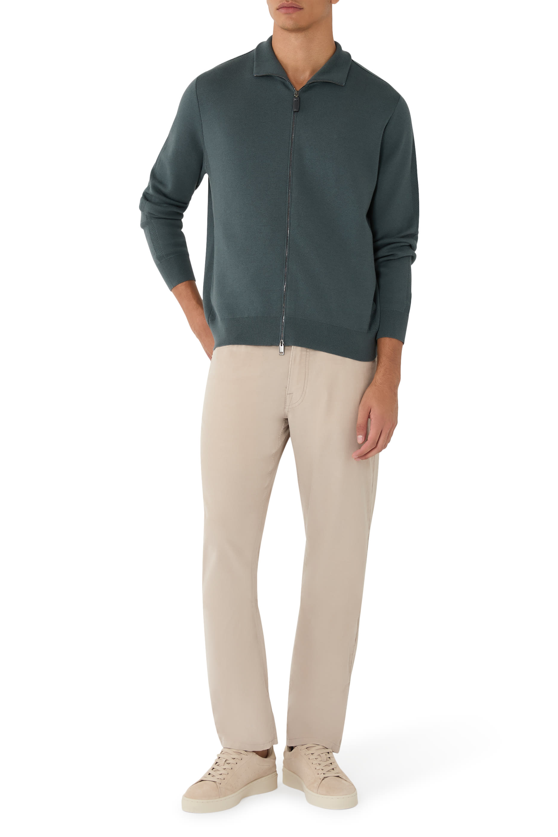 سترة بسحاب أمامي