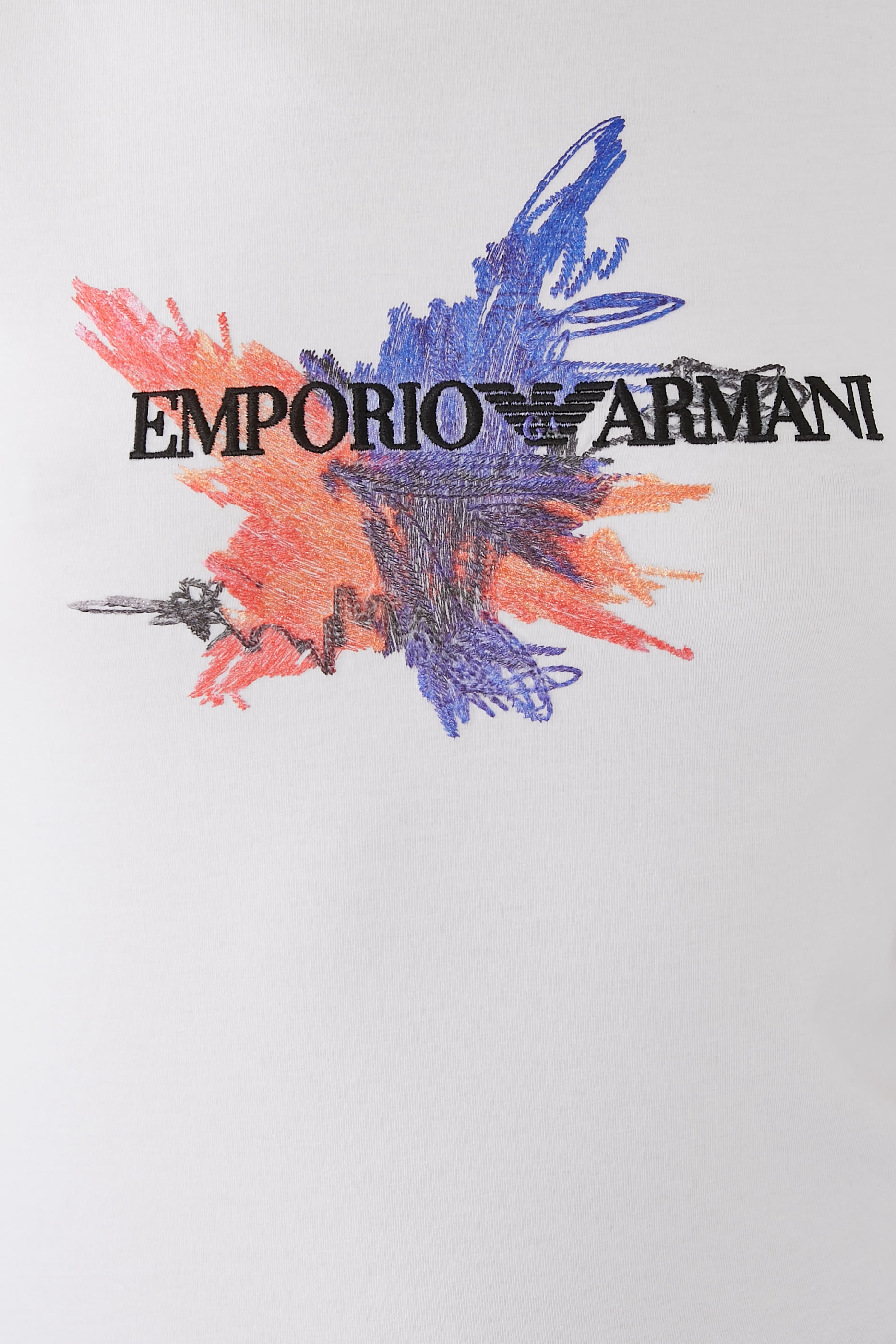 تيشيرت مطرز بشعار الماركة