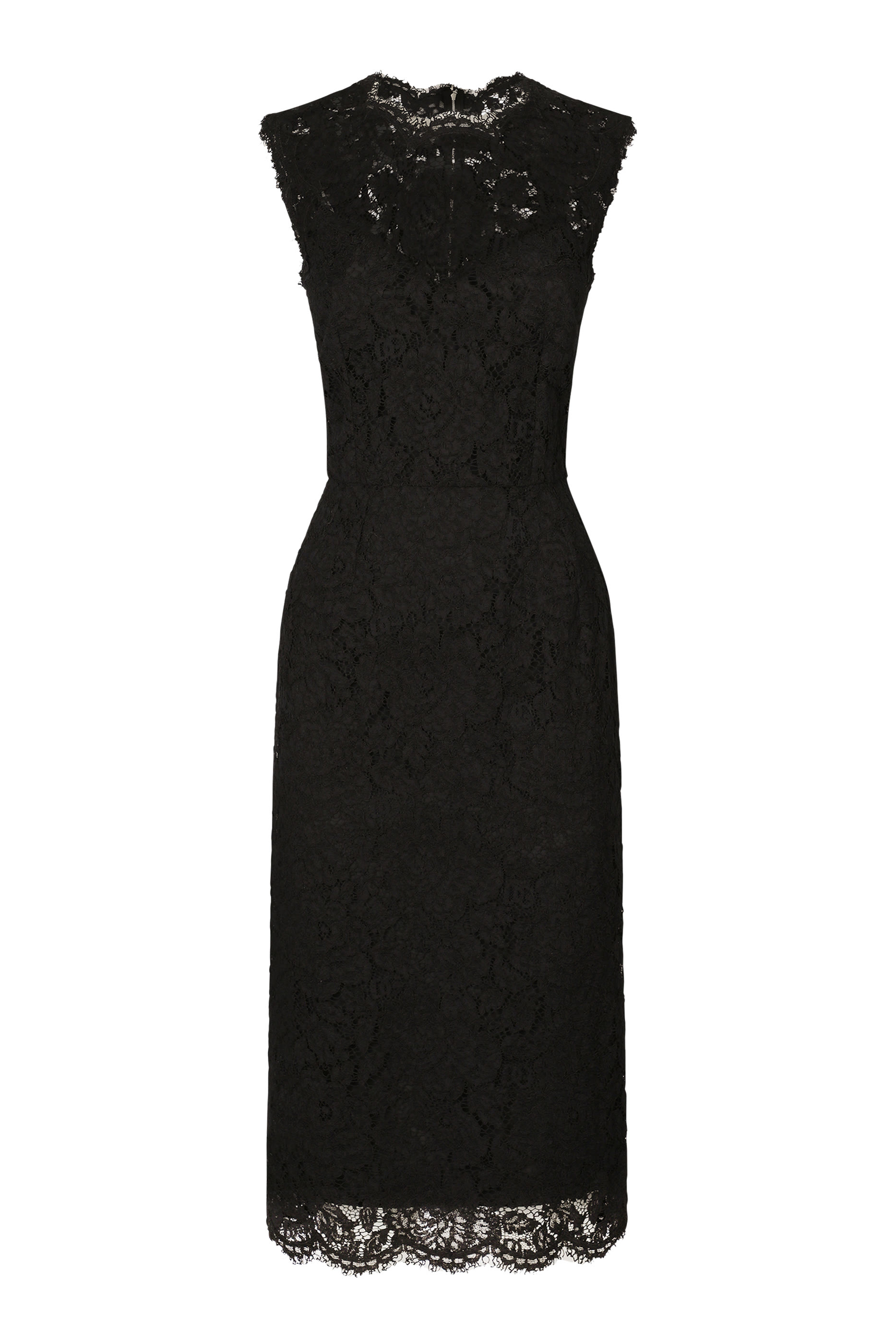 فستان متوسط الطول دانتيل