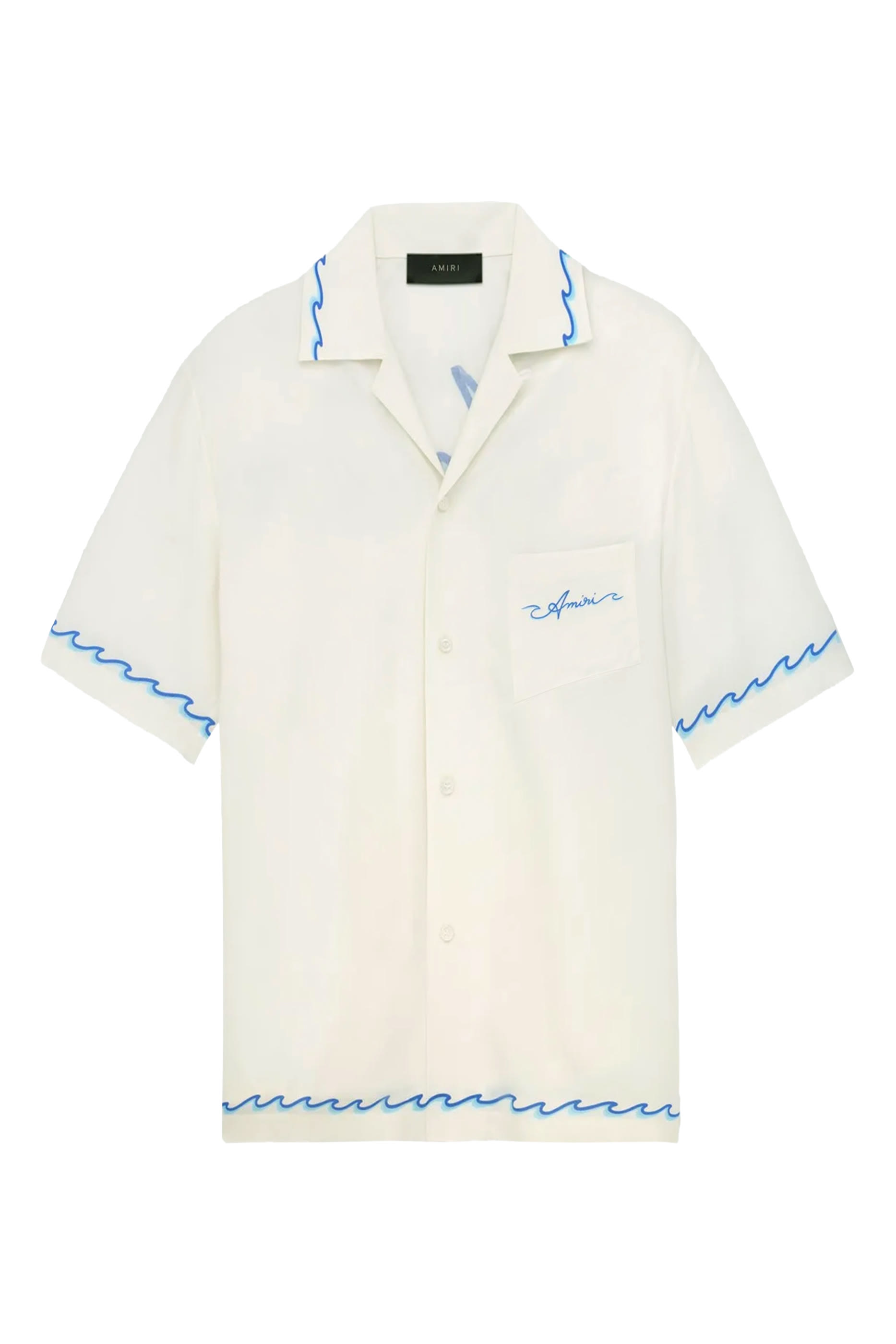 قميص كامب بطبعات مموجة