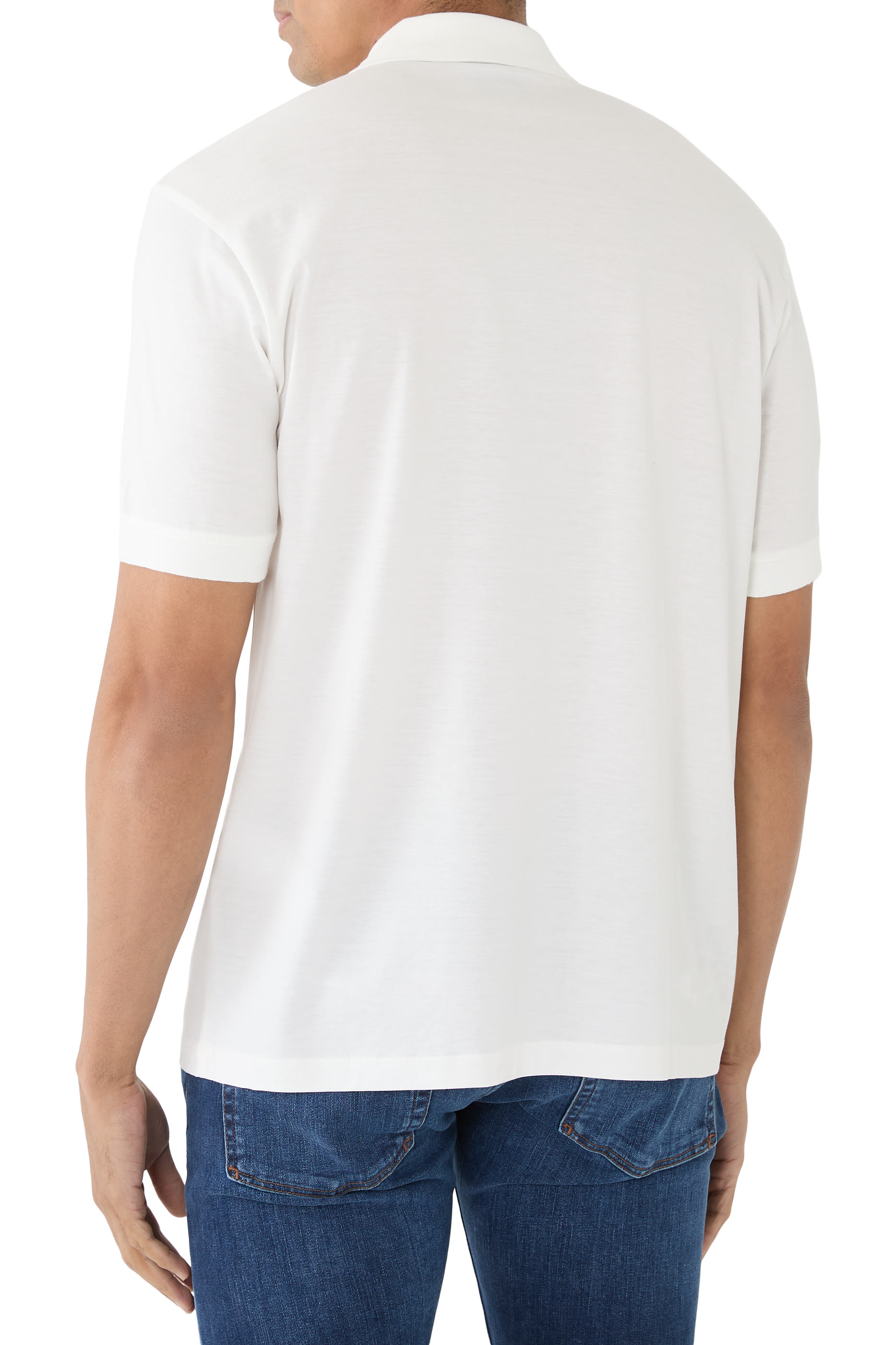 قميص بولو برقعة شعار رأس النسر صغيرة