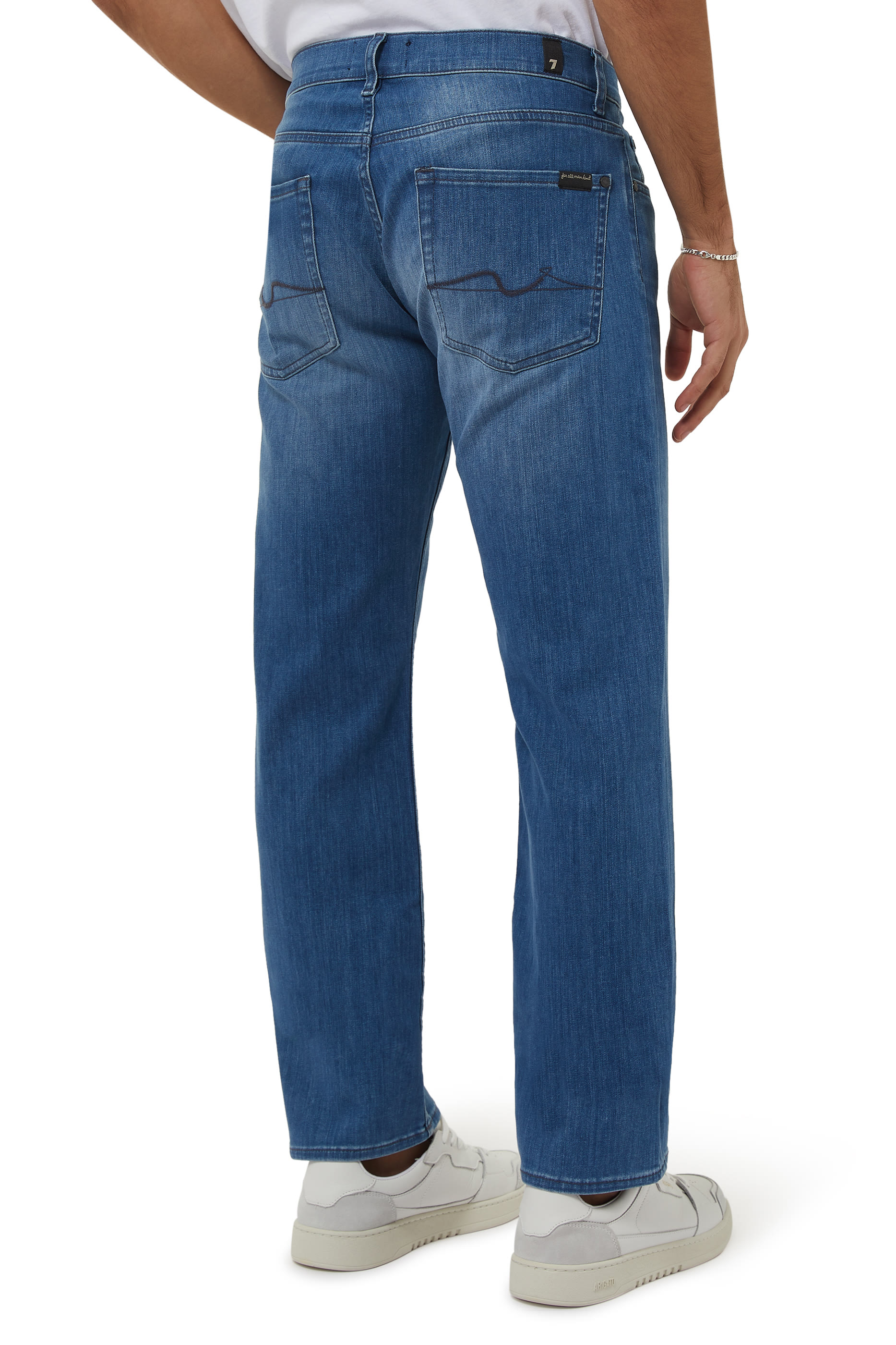 بنطال جينز دينم بقصة عادية